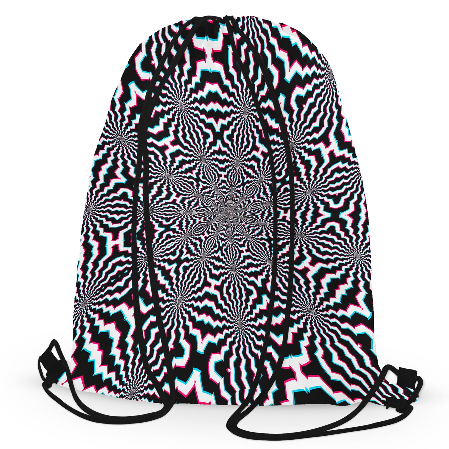 Fractal Ripples Drawstring Bag, Art Design Works, | iEDM