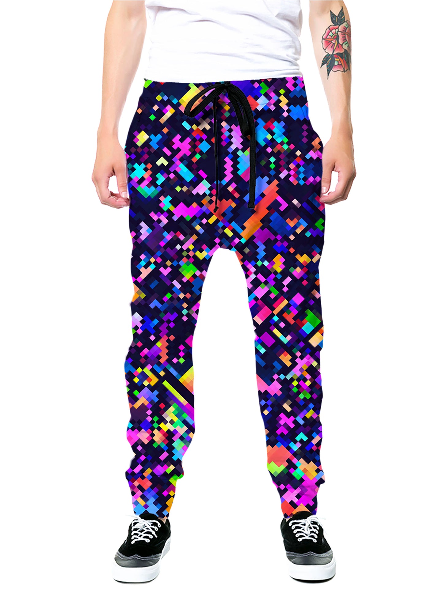 8-Bit Confetti Joggers, Art Design Works, | iEDM