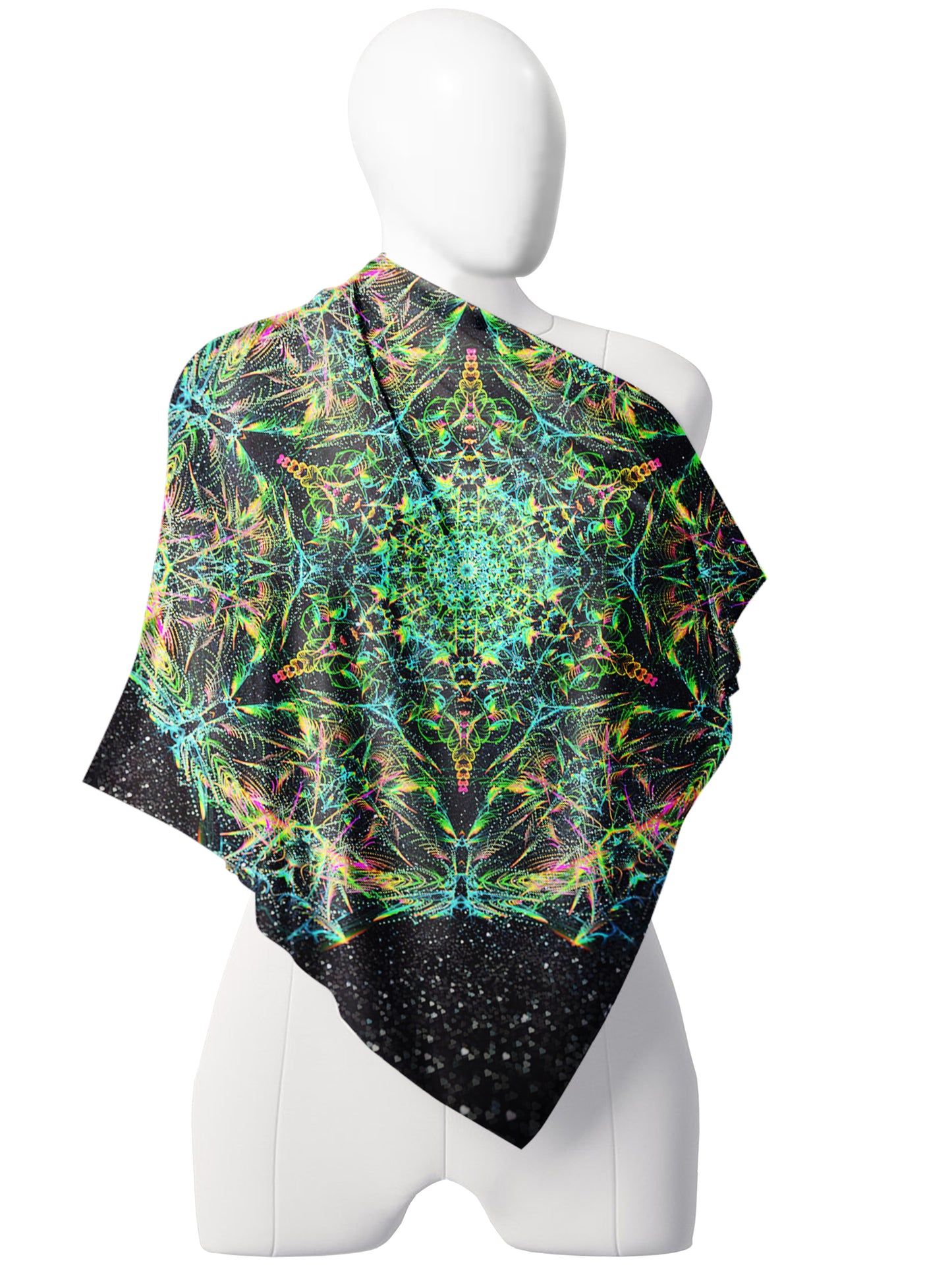 Green Prism Rave Scarf, Art Design Works, | iEDM