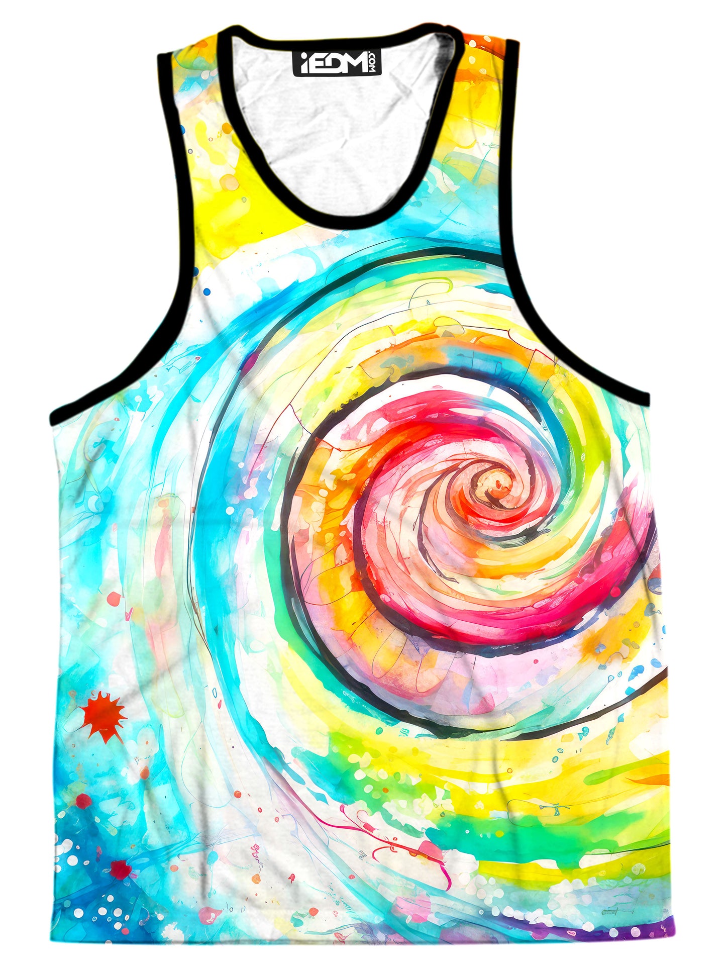 Water Color Swirl Men's Tank, Art Design Works, | iEDM