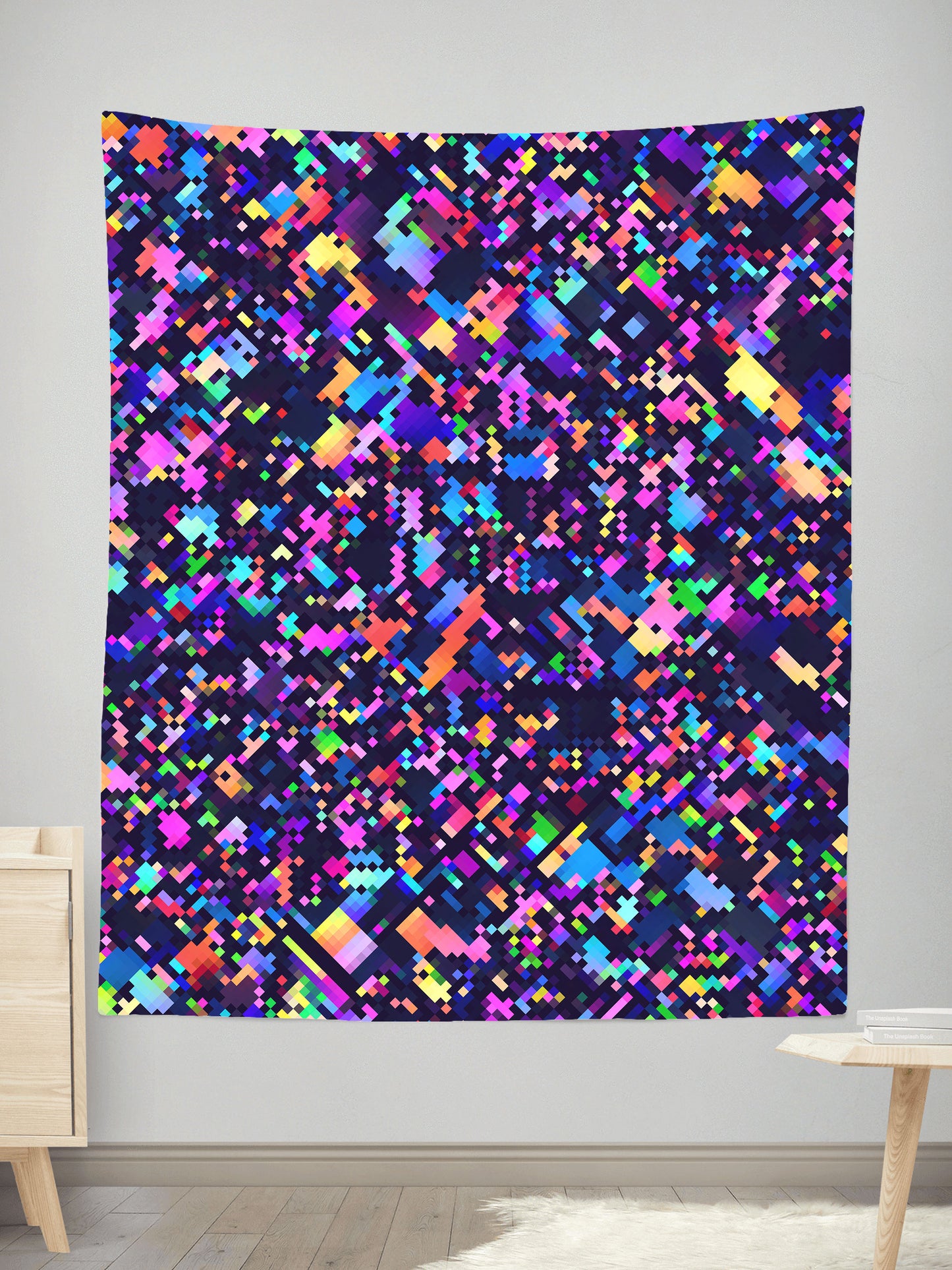 8-Bit Confetti Tapestry, Art Design Works, | iEDM