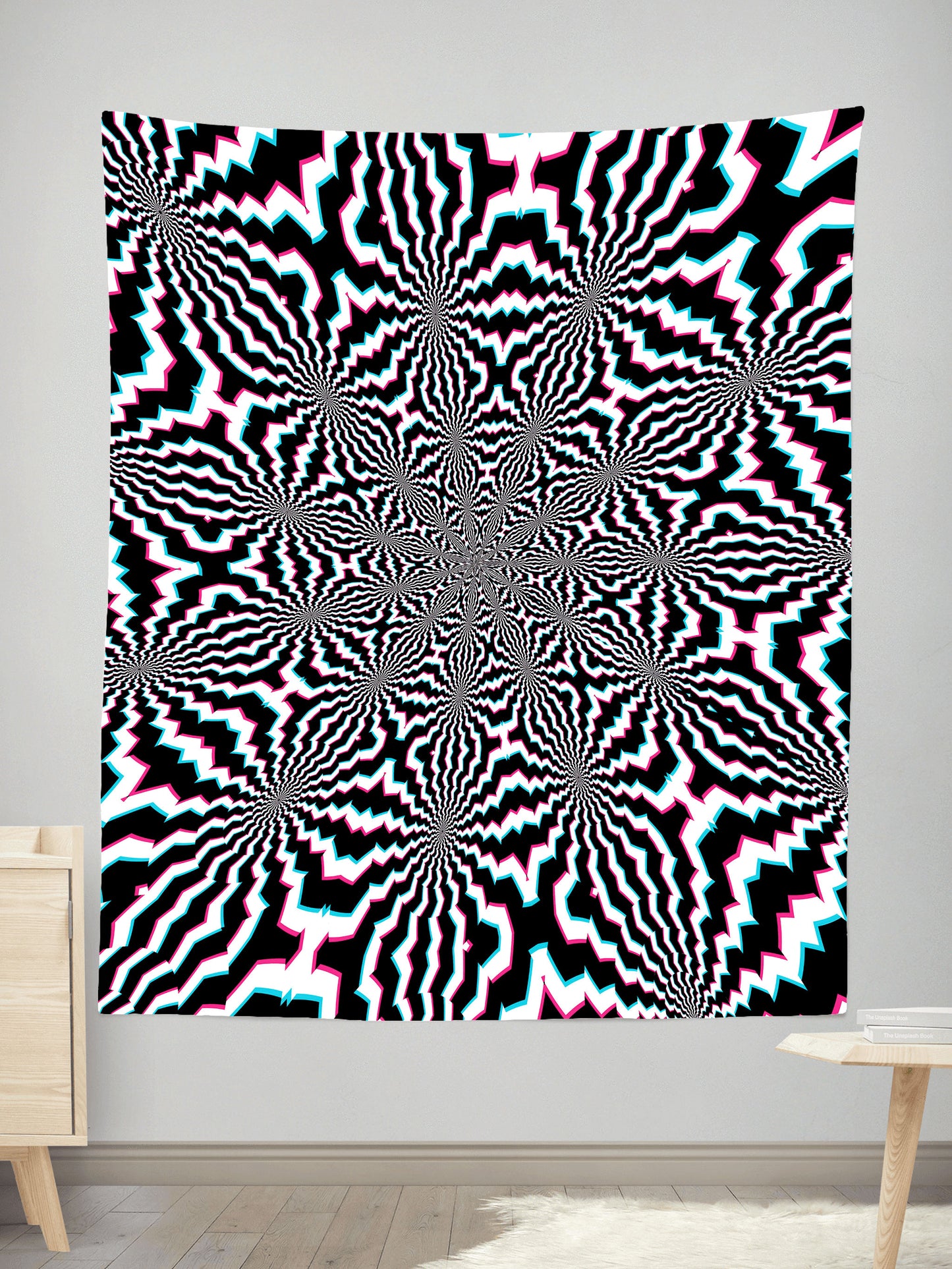 Fractal Ripples Tapestry, Art Design Works, | iEDM