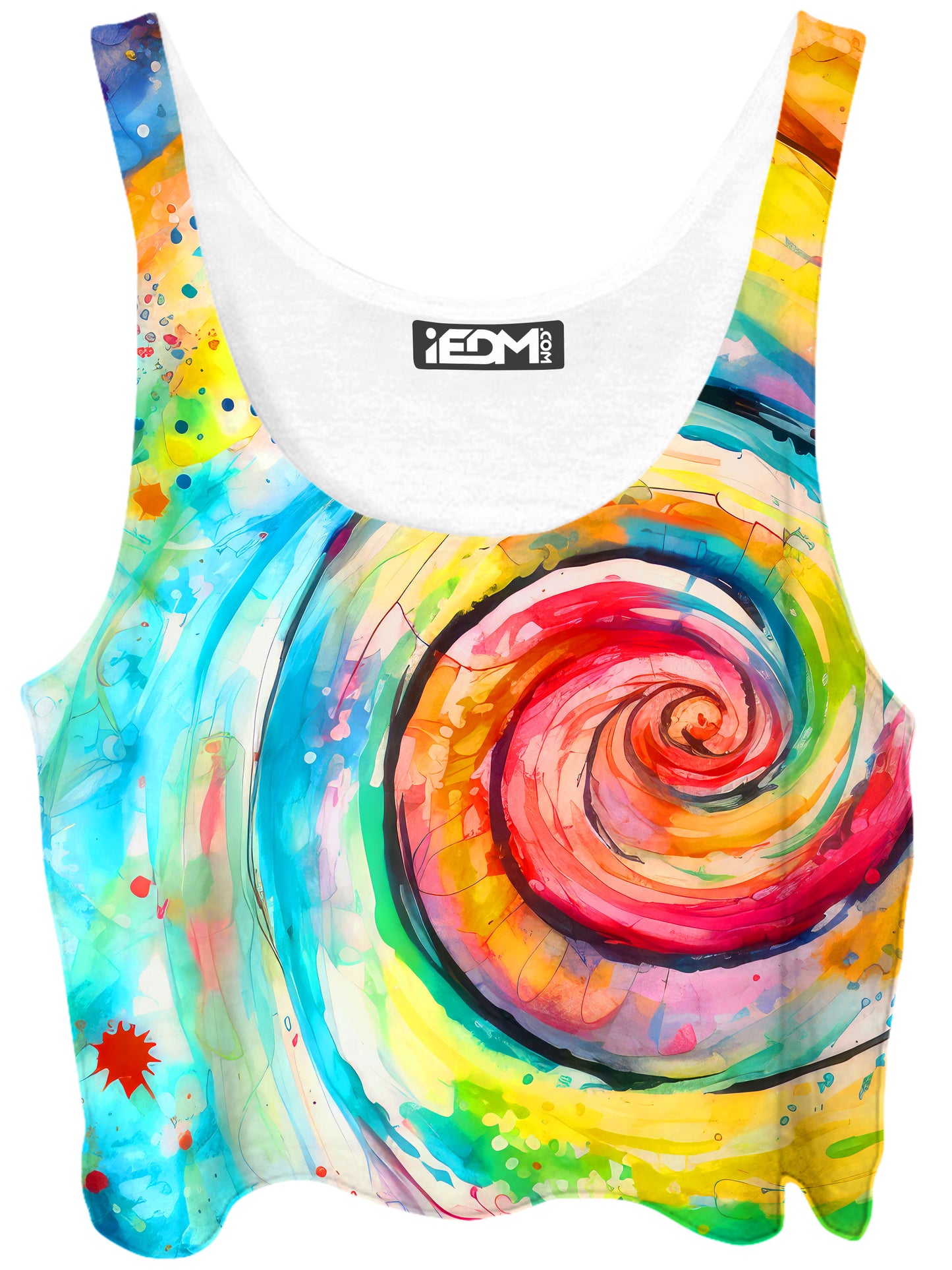 Water Color Swirl Crop Top, Art Design Works, | iEDM