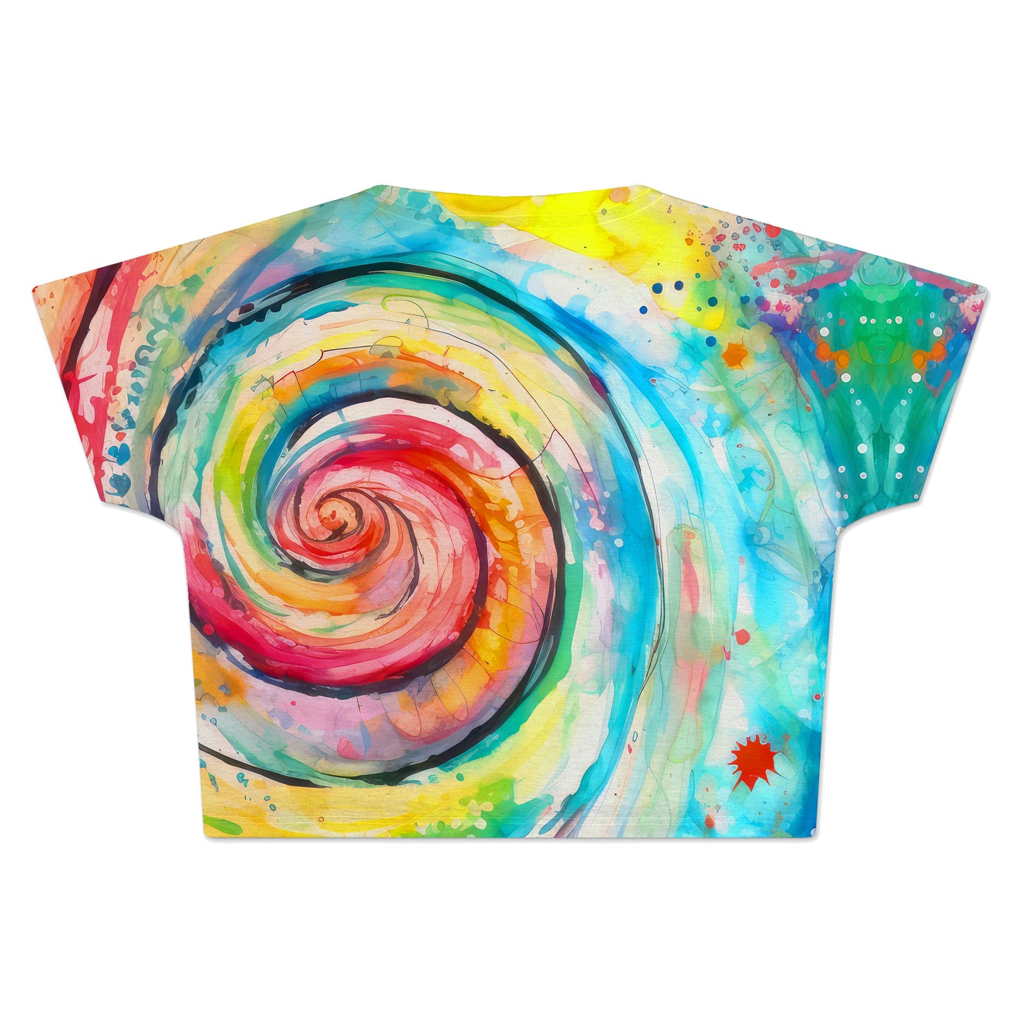 Water Color Swirl Crop Tee, Art Design Works, | iEDM