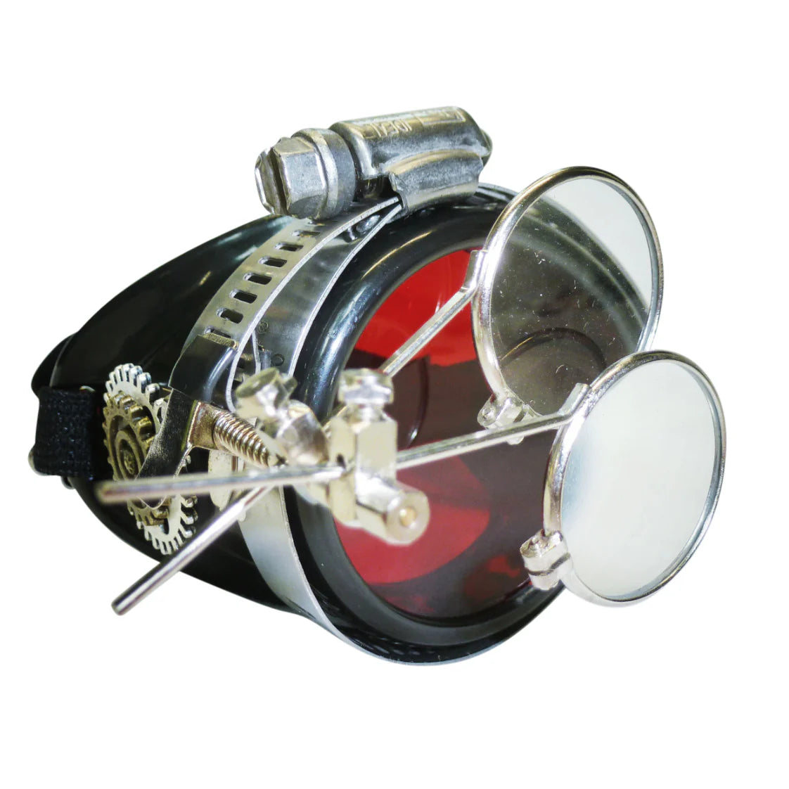 Airship Captain Pirate Eyepatch Monocle Rave Goggle With Magnifying Eye Loupes - iEDM