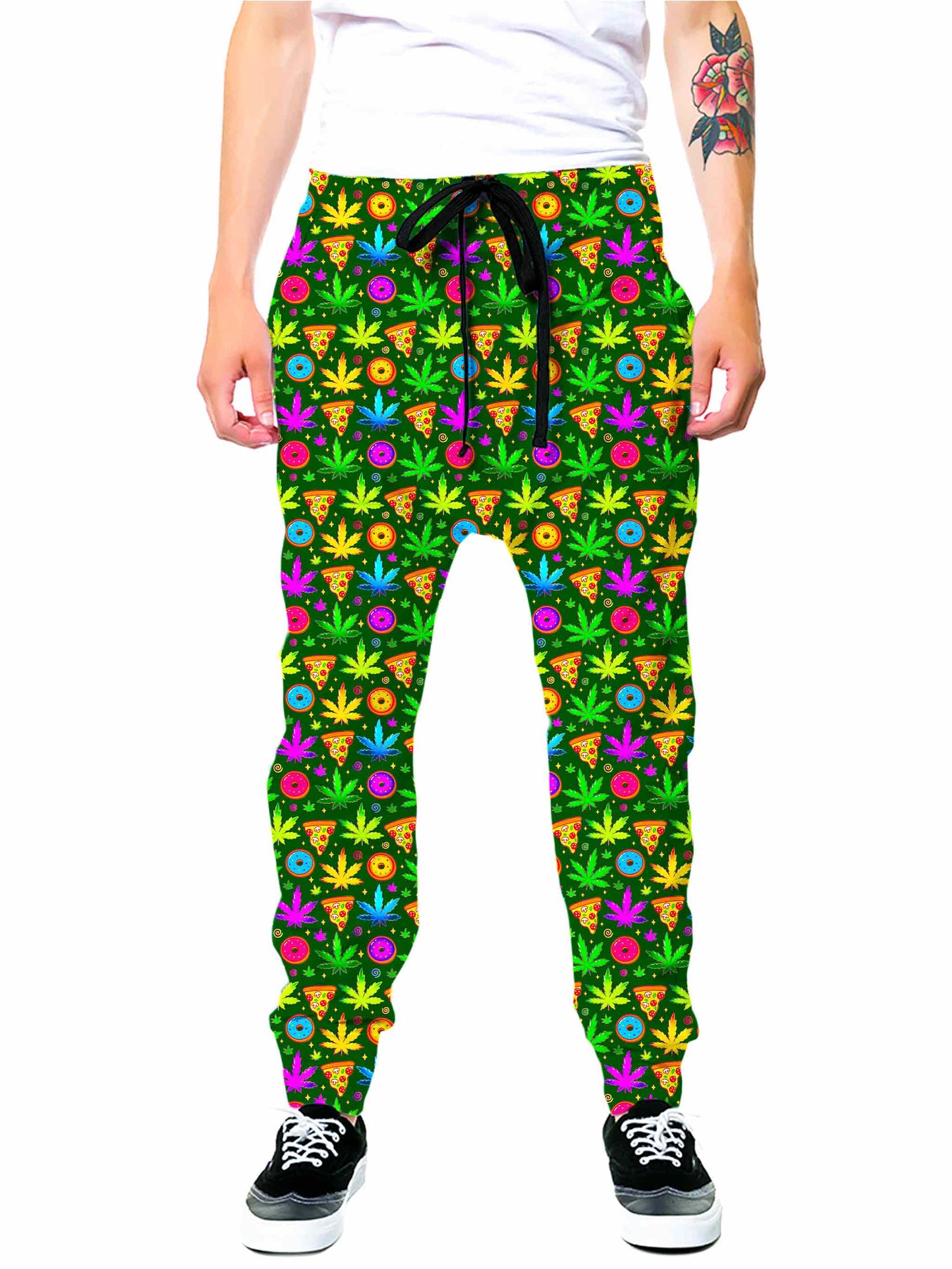 Ganja Motif Joggers - iEDM
