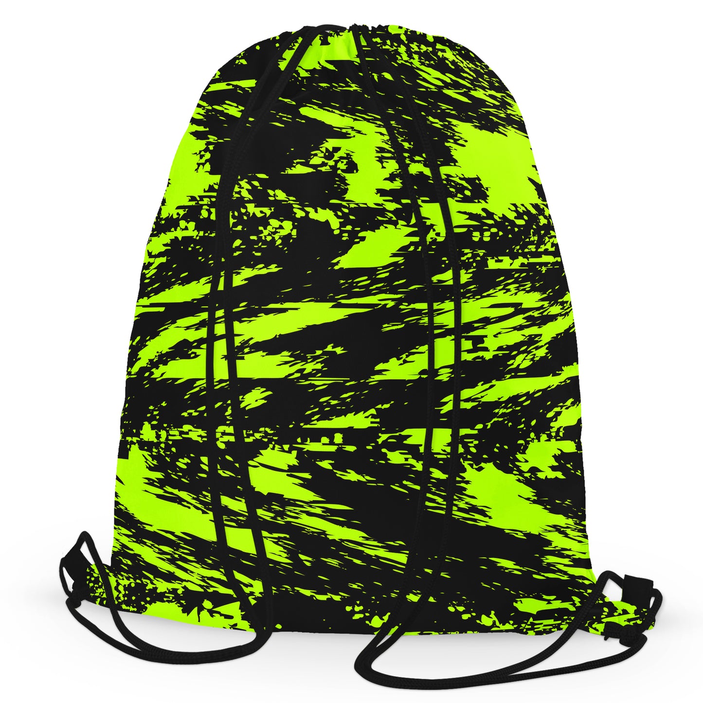 Black Lime Bolt Glitch Drawstring Bag, Big Tex Funkadelic, | iEDM