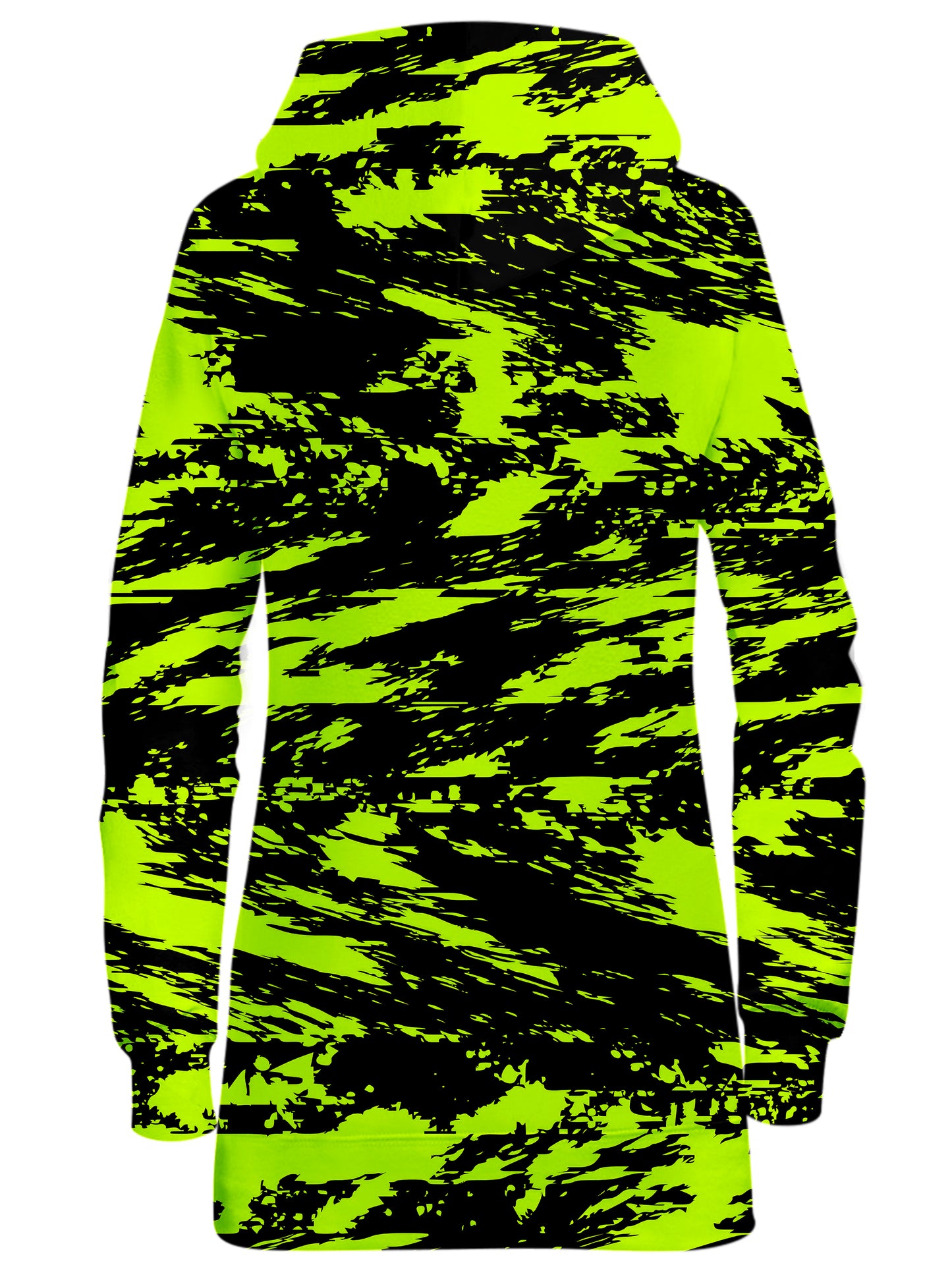 Black Lime Bolt Glitch Hoodie Dress, Big Tex Funkadelic, | iEDM
