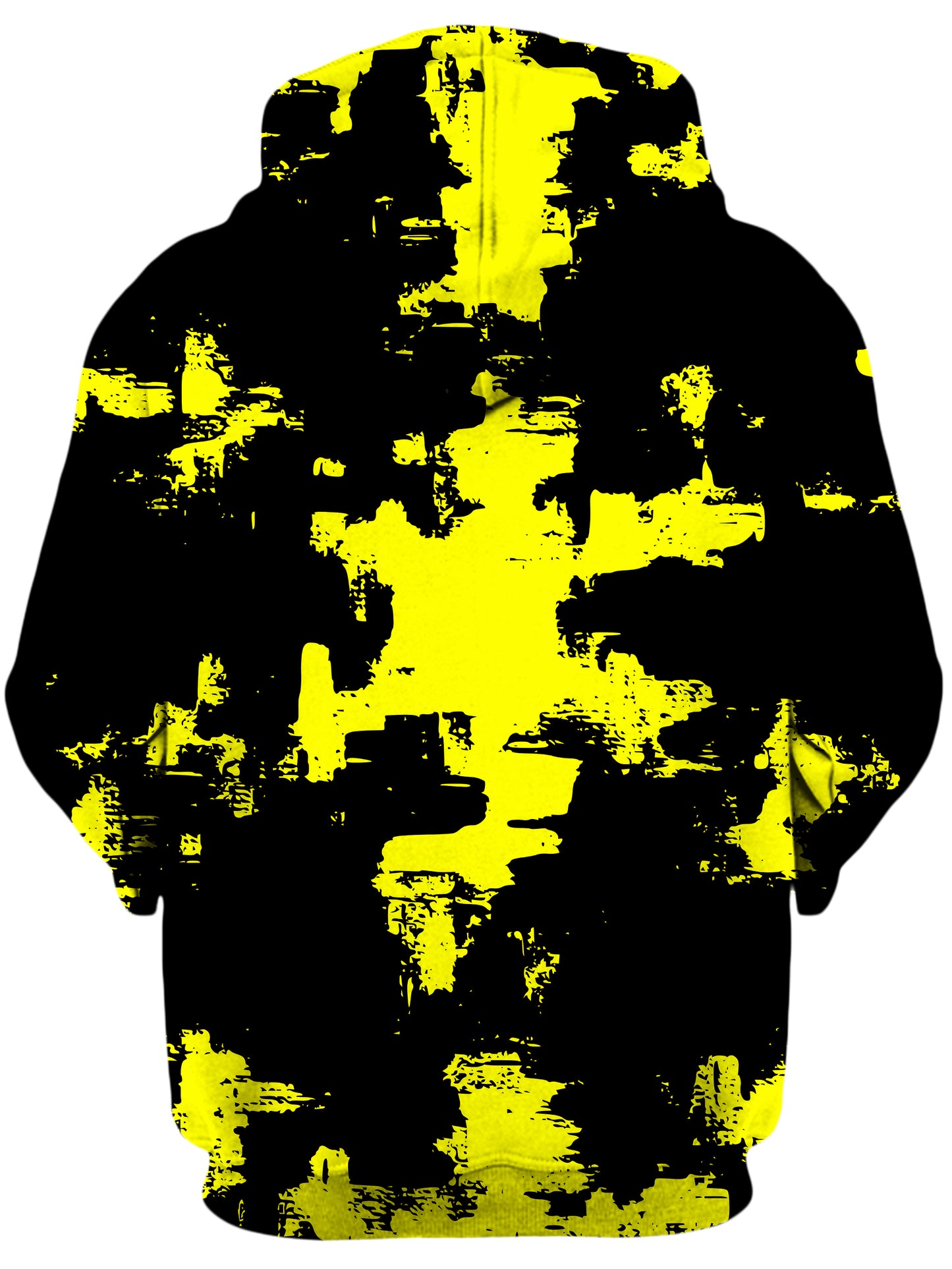 Black and Yellow Abstract Unisex Zip-Up Hoodie, Big Tex Funkadelic, | iEDM