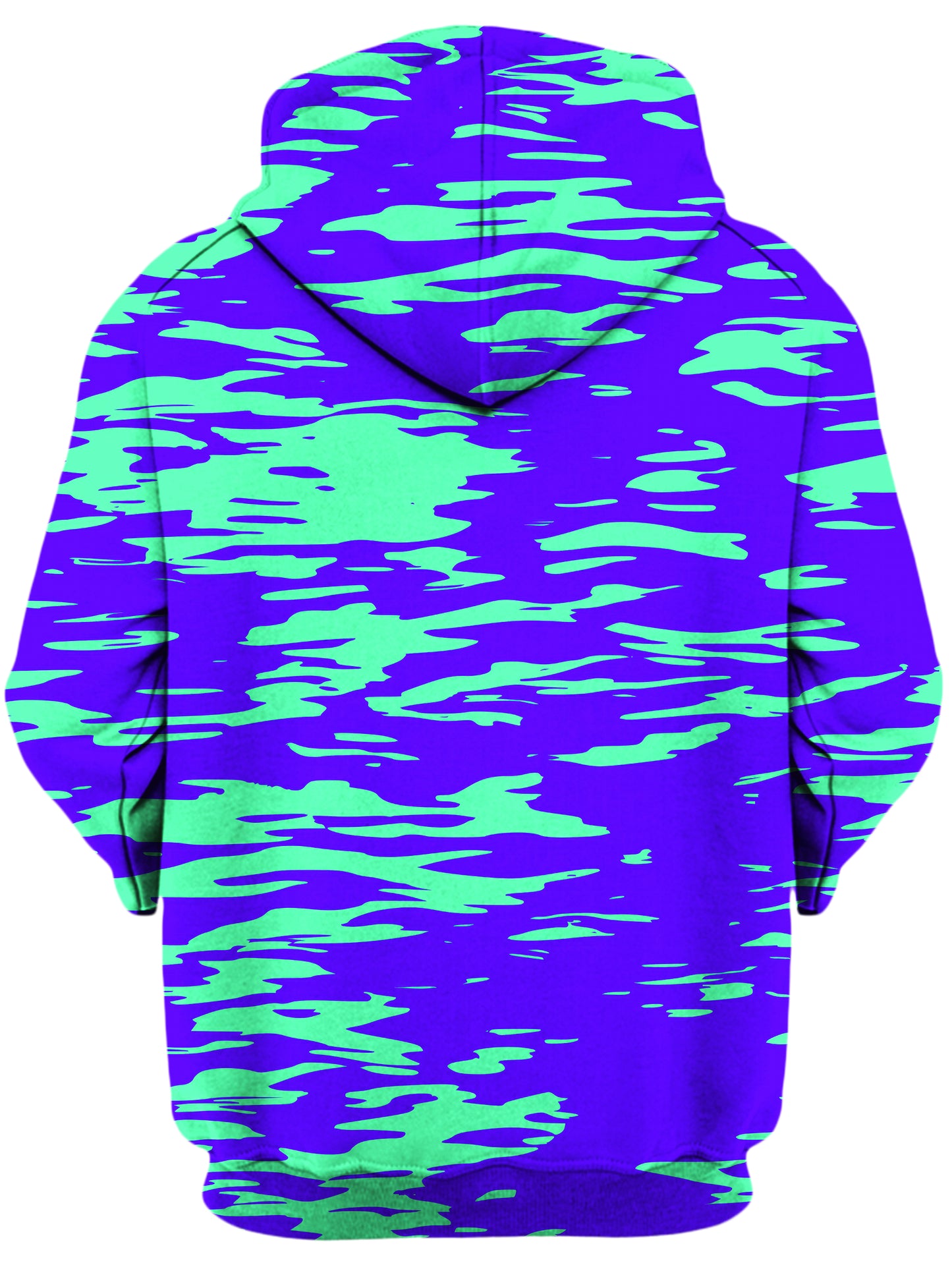 Purple Mint Rave Zebra Stripe Unisex Zip-Up Hoodie, Big Tex Funkadelic, | iEDM