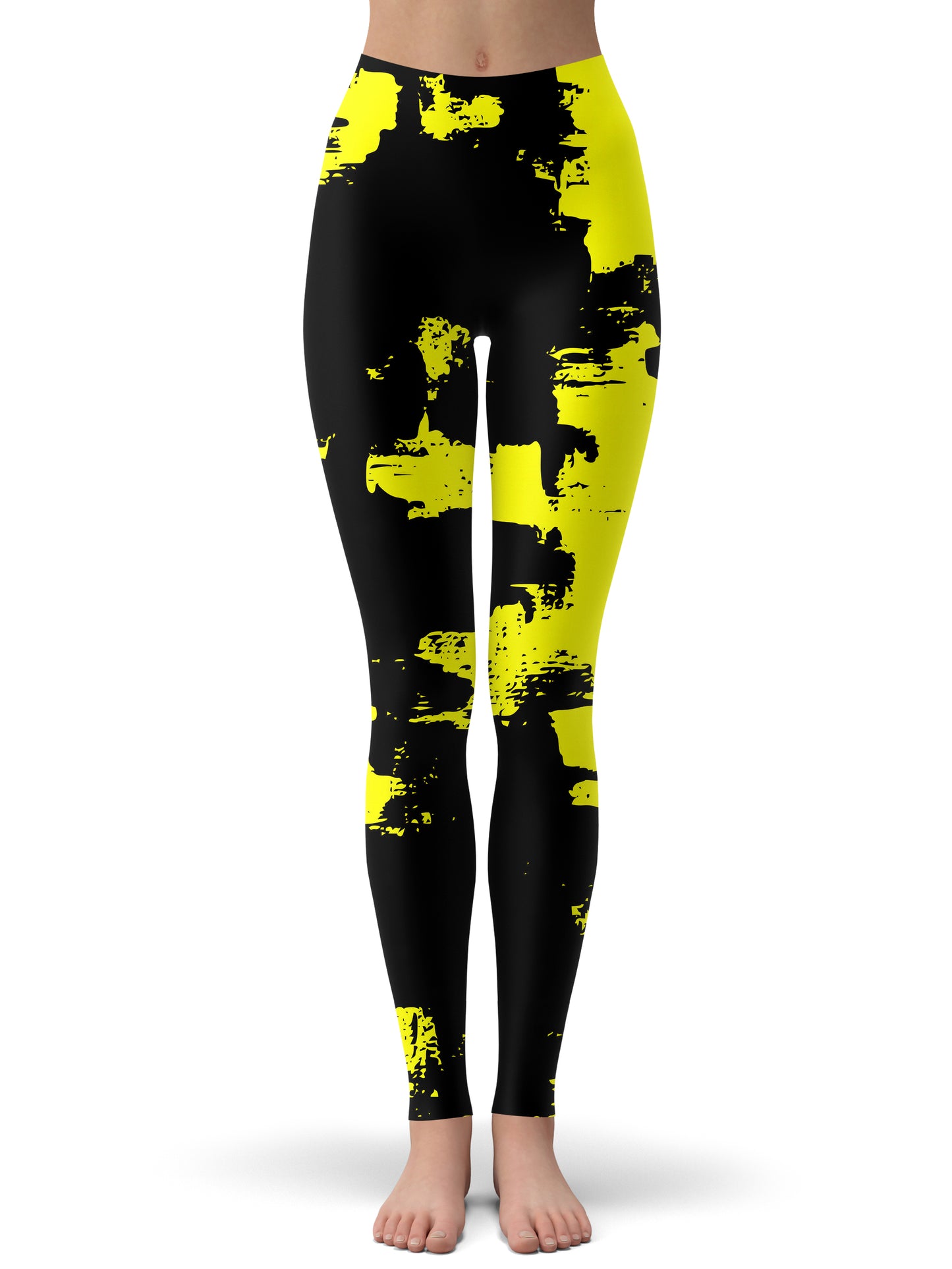 Black and Yellow Abstract Hoodie and Leggings Combo, Big Tex Funkadelic, | iEDM
