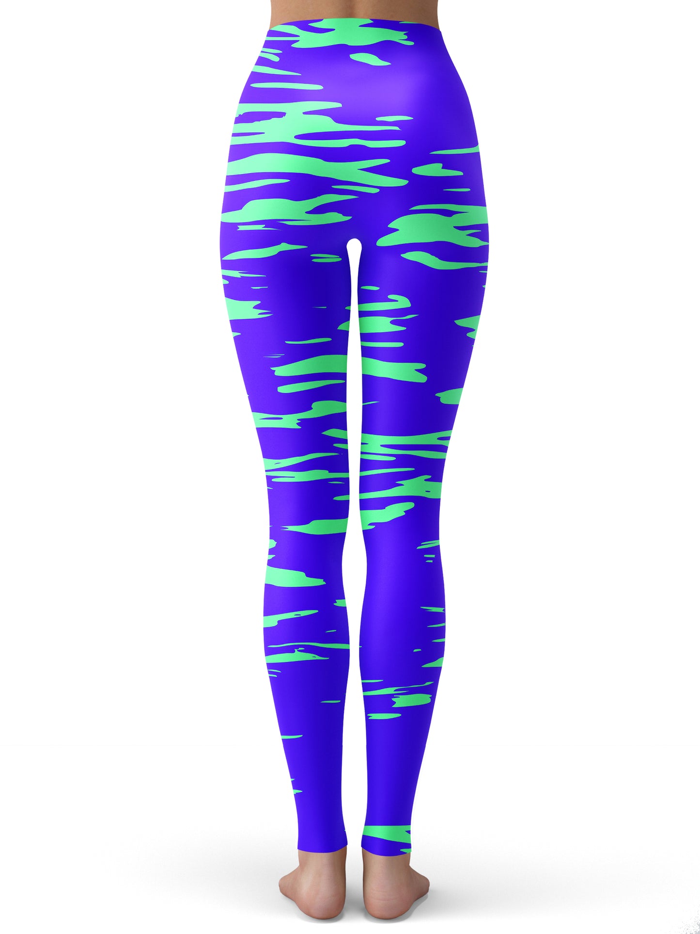 Purple Mint Rave Zebra Stripe Leggings, Big Tex Funkadelic, | iEDM