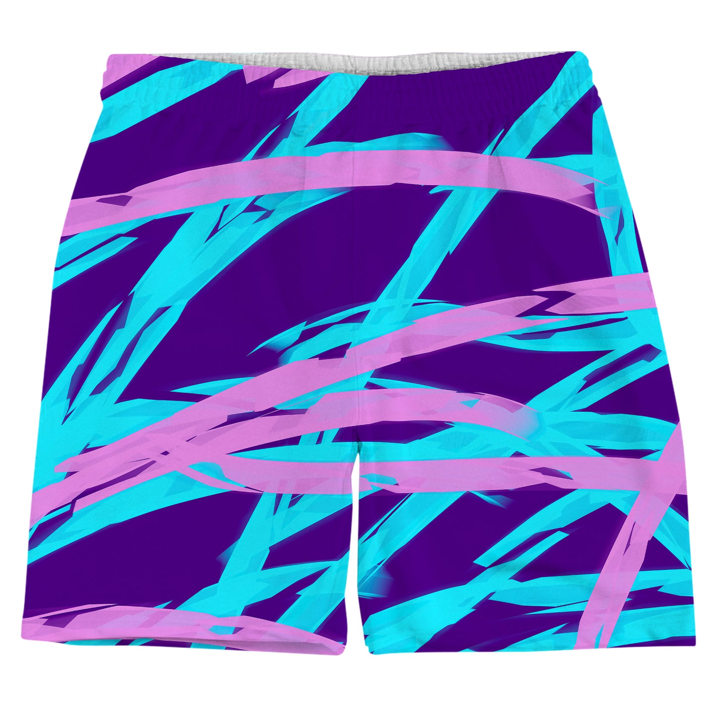 Purple and Blue Rave Abstract T-Shirt and Shorts Combo, Big Tex Funkadelic, | iEDM
