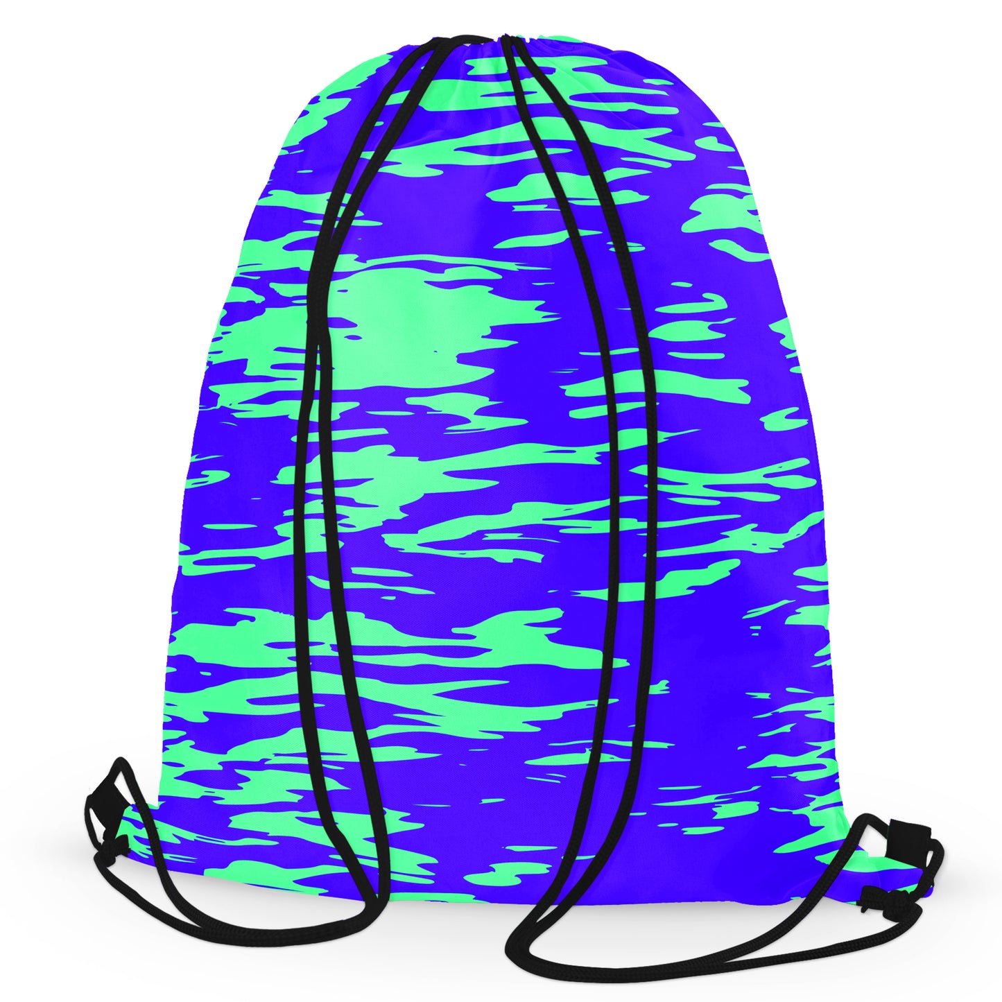 Purple Mint Rave Zebra Stripe Drawstring Bag, Big Tex Funkadelic, | iEDM