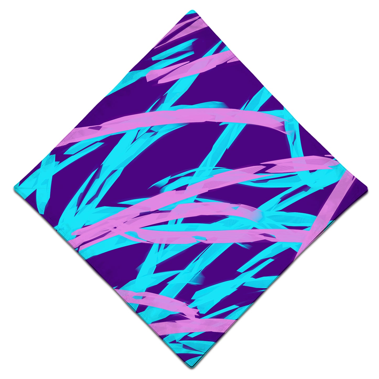 Purple and Blue Rave Abstract Bandana, Big Tex Funkadelic, | iEDM