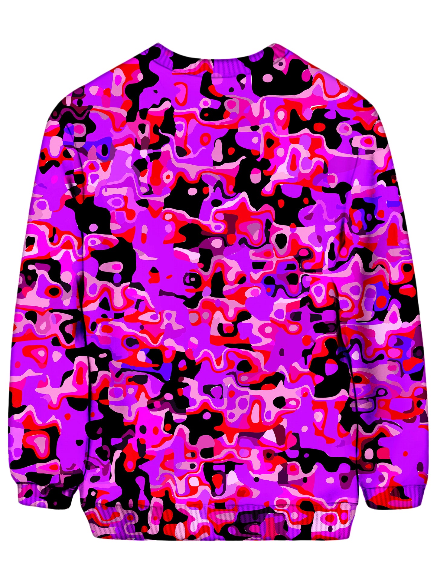 Purple Red and Black Rave Camo Melt Sweatshirt, Big Tex Funkadelic, | iEDM
