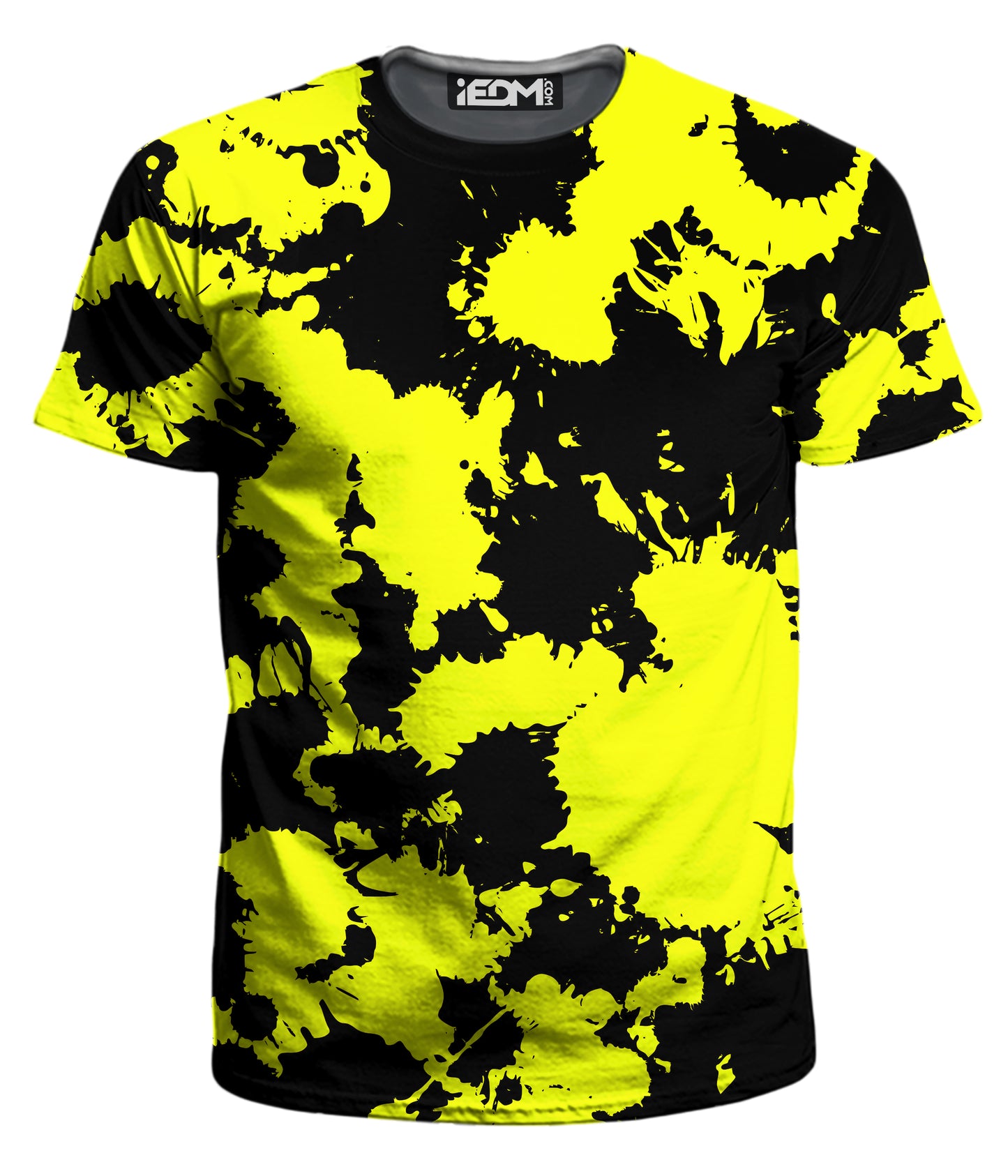 Yellow and Black Paint Splatter Men's T-Shirt, Big Tex Funkadelic, | iEDM