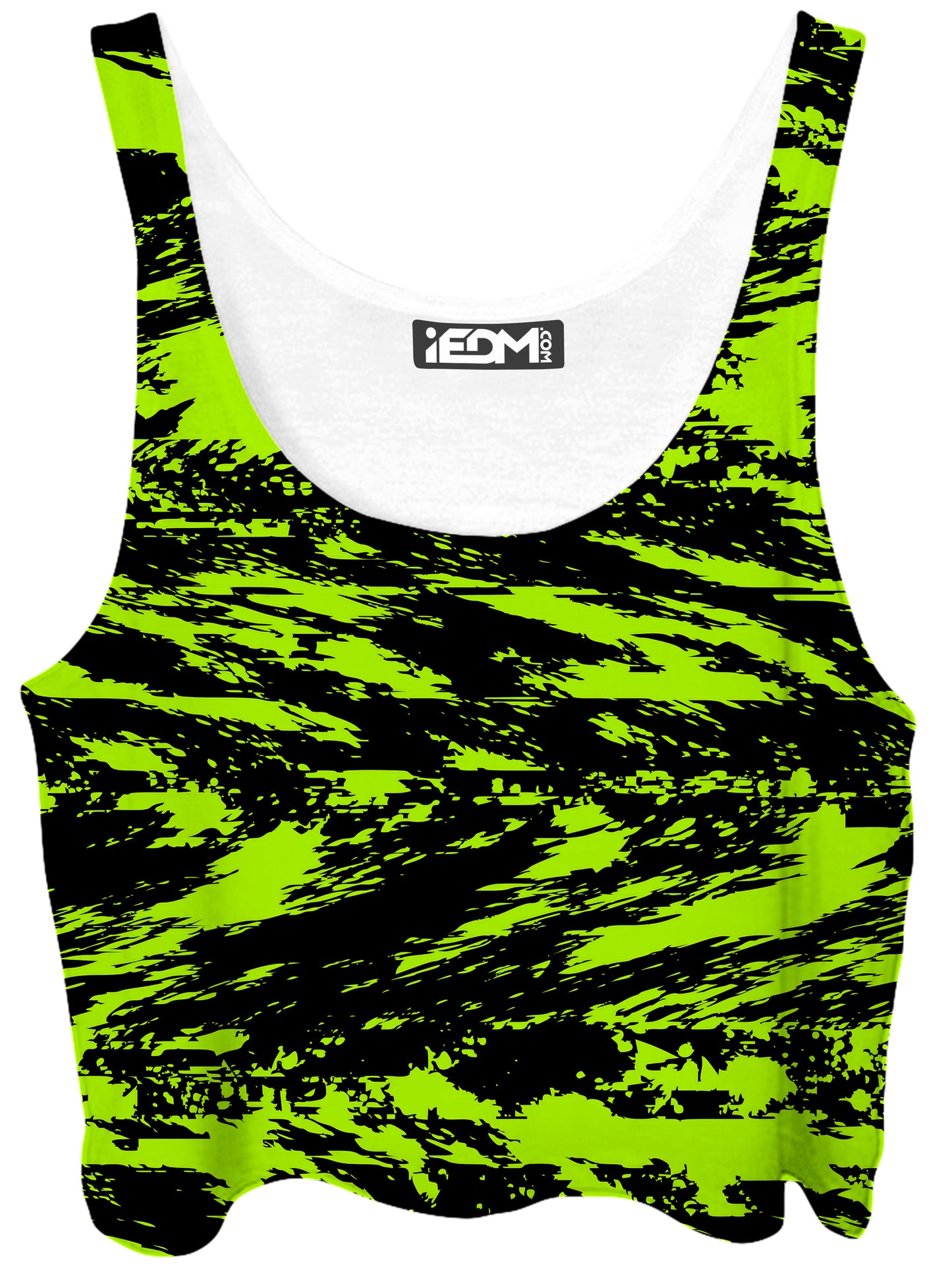 Black Lime Bolt Glitch Crop Top, Big Tex Funkadelic, | iEDM