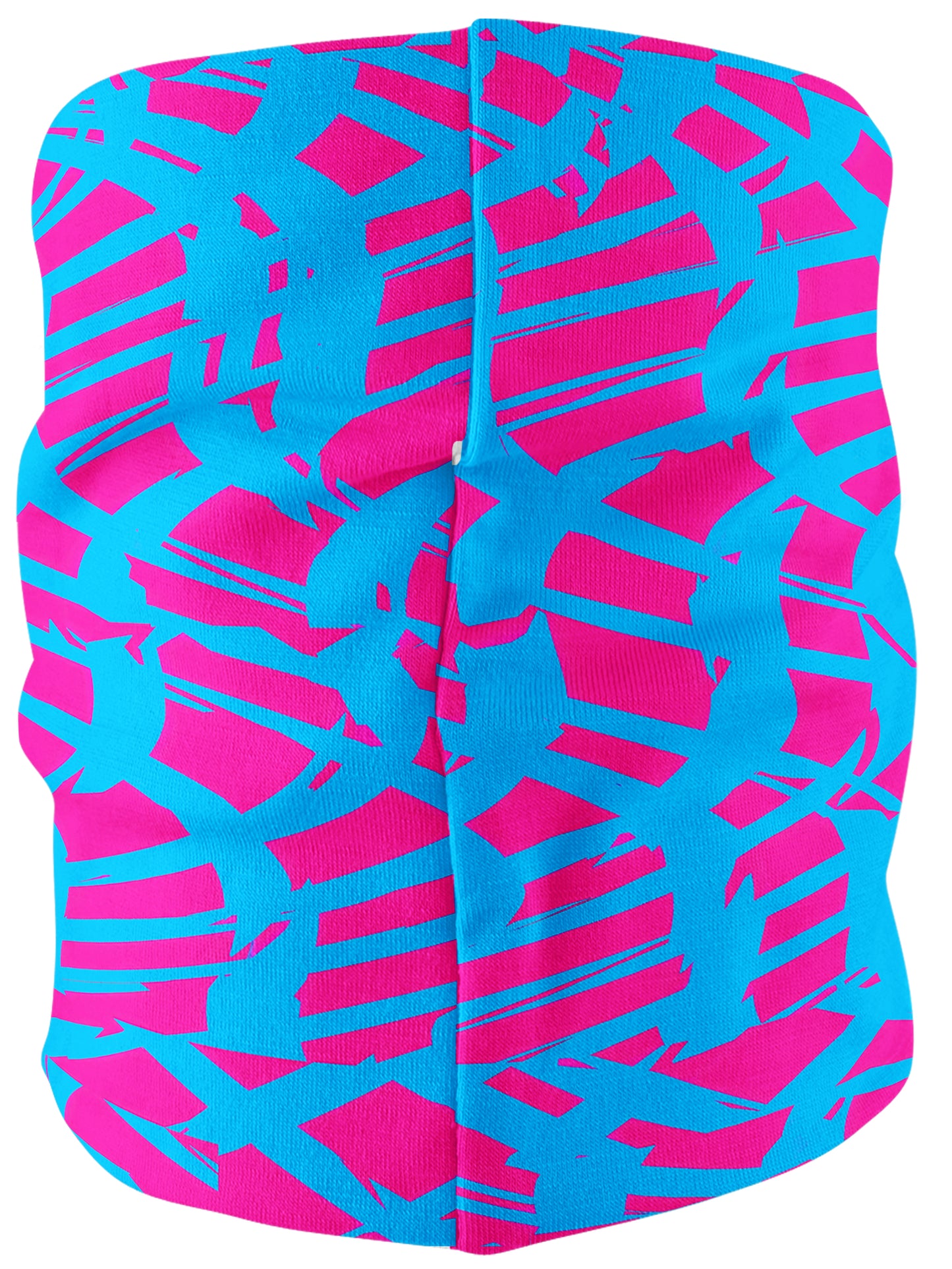 Pink and Blue Squiggly Rave Checkered Bandana Mask, Big Tex Funkadelic, | iEDM