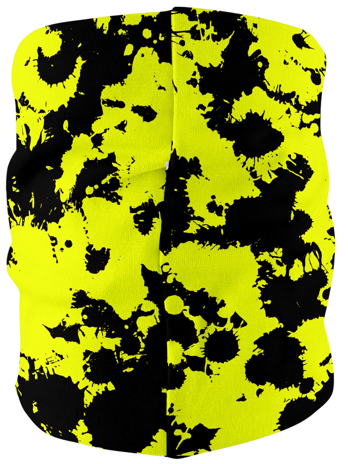 Yellow and Black Paint Splatter Bandana Mask, Big Tex Funkadelic, | iEDM