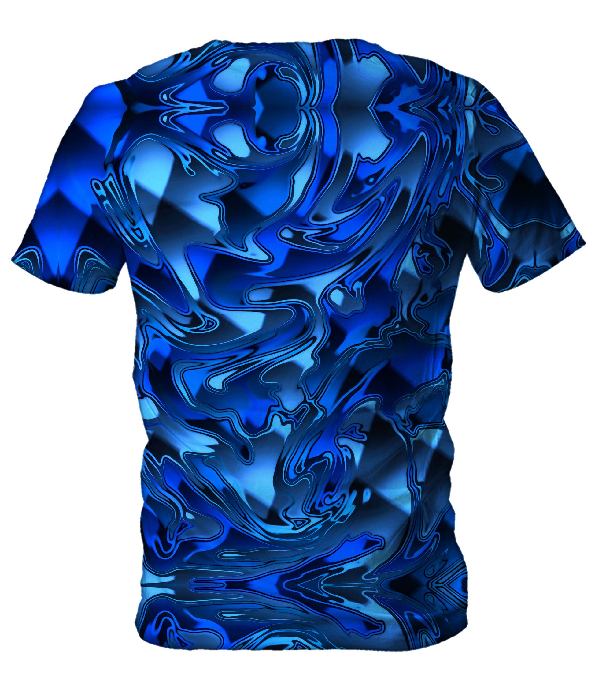 Blue Chromatic Melt Men's T-Shirt, Big Tex Funkadelic, | iEDM