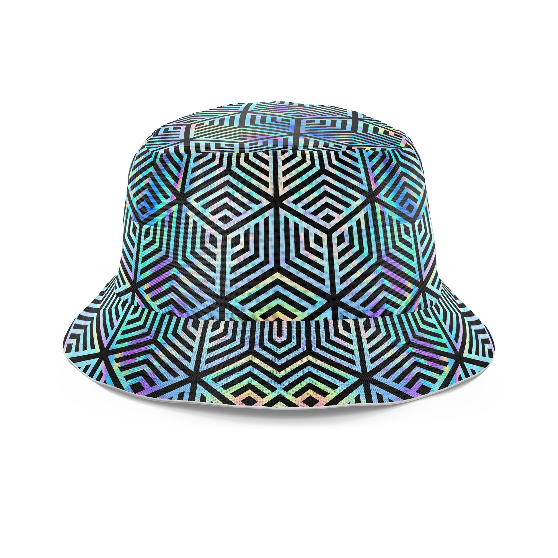 Holographic Hexagon T-Shirt and Shorts with Bucket Hat Combo, Noctum X Truth, | iEDM