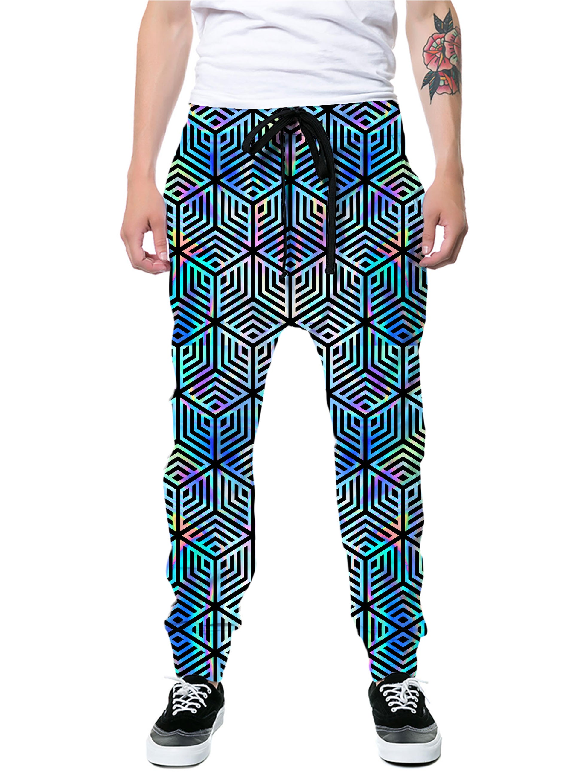 Holographic Hexagon Hoodie and Joggers Combo, Noctum X Truth, | iEDM