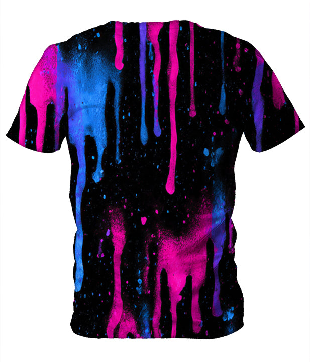 Neon Cascade Men's T-Shirt - iEDM