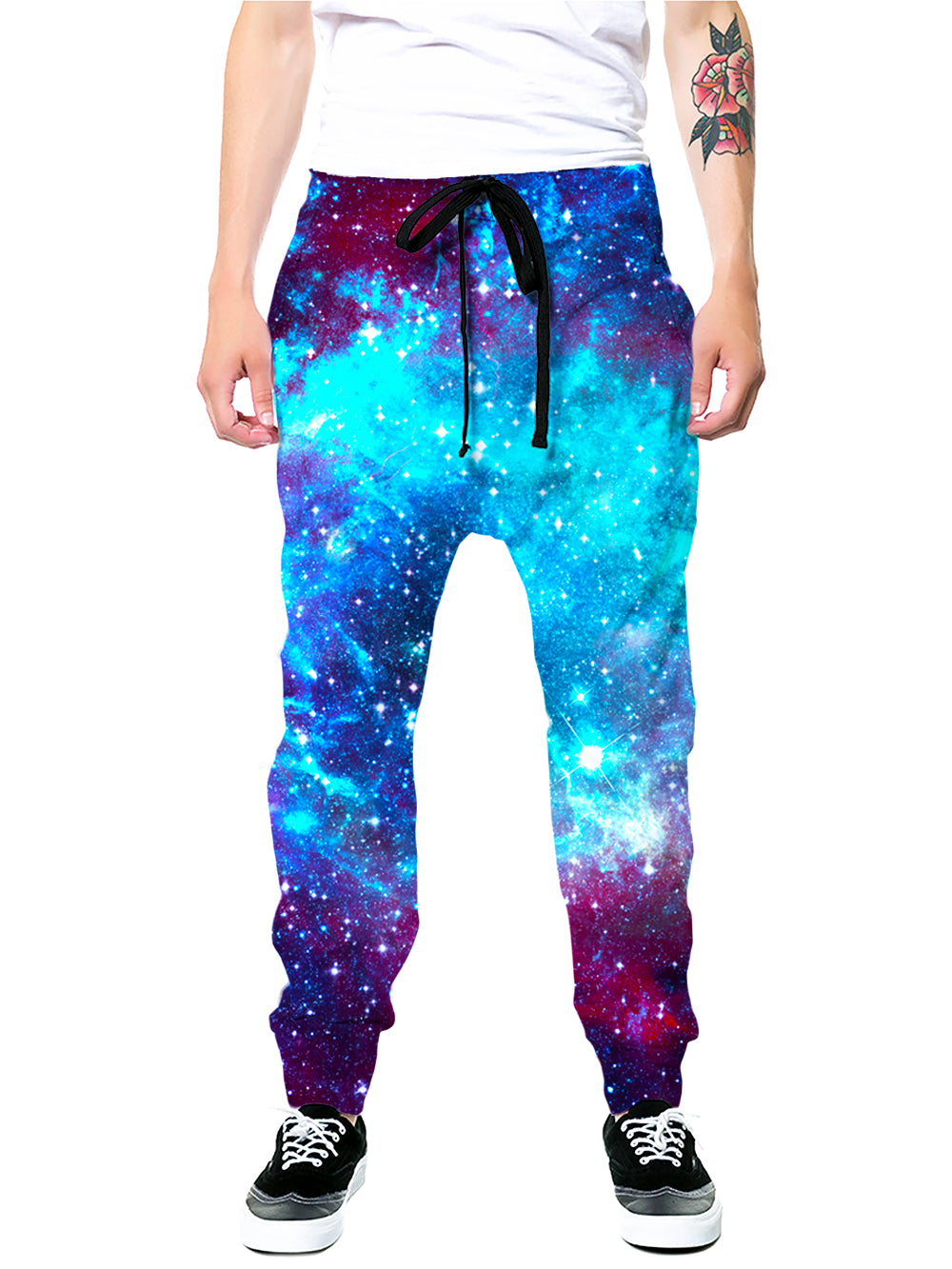 Blue Galaxy Zip-Up Hoodie and Joggers Combo - iEDM