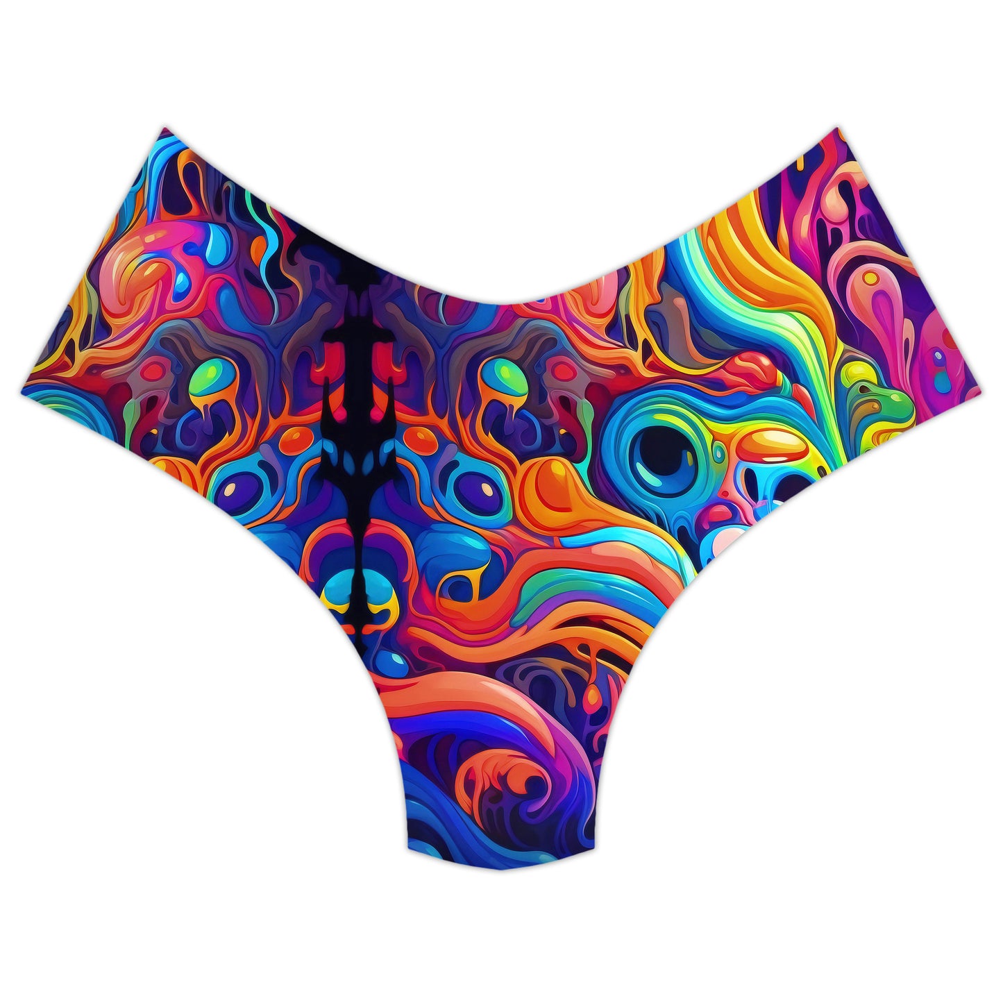 Kandi Swirl Crop Top and Booty Shorts Combo, Psychedelic Pourhouse, | iEDM