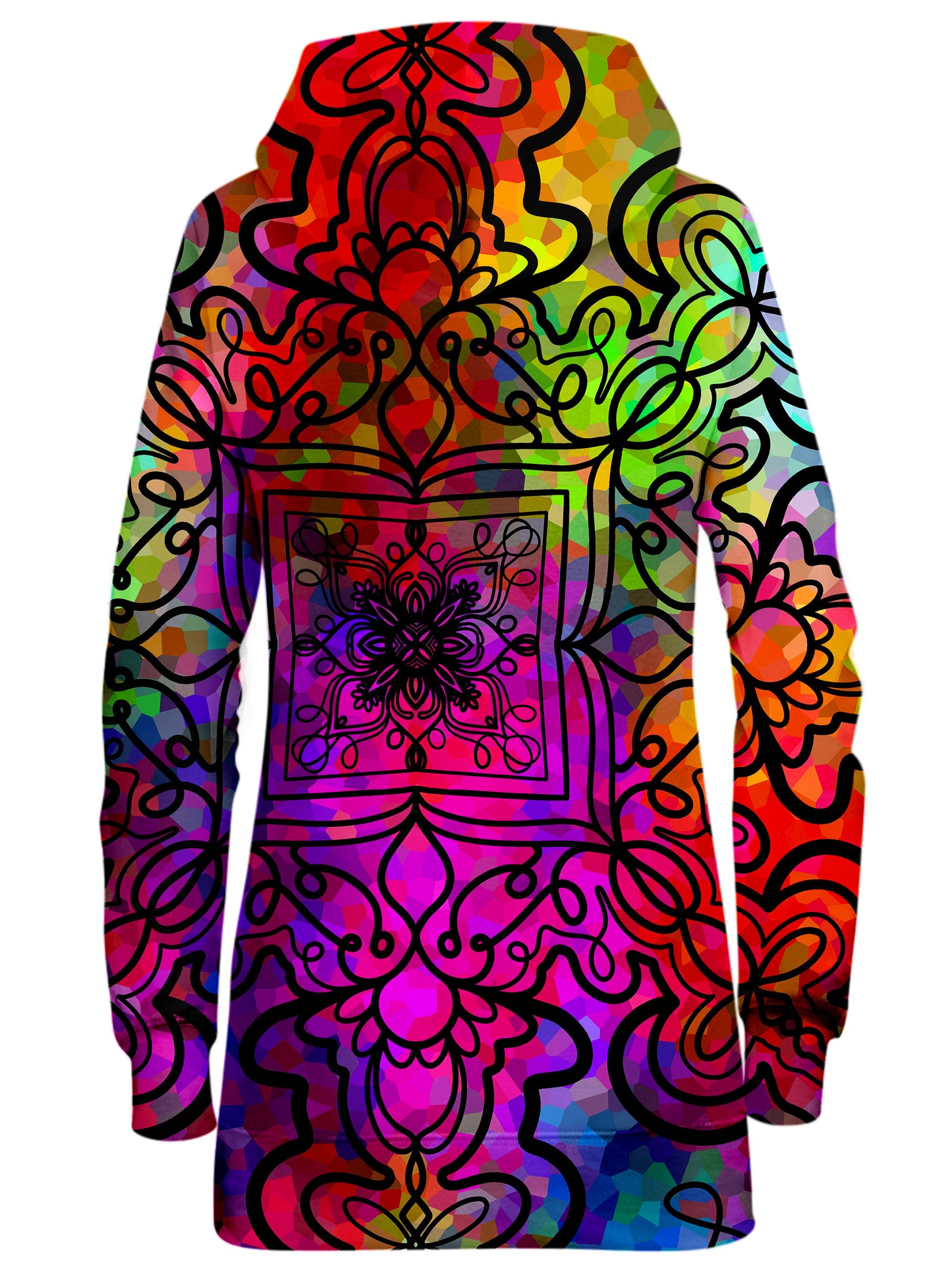 Ornate on Plasma Hoodie Dress, Psychedelic Pourhouse, | iEDM