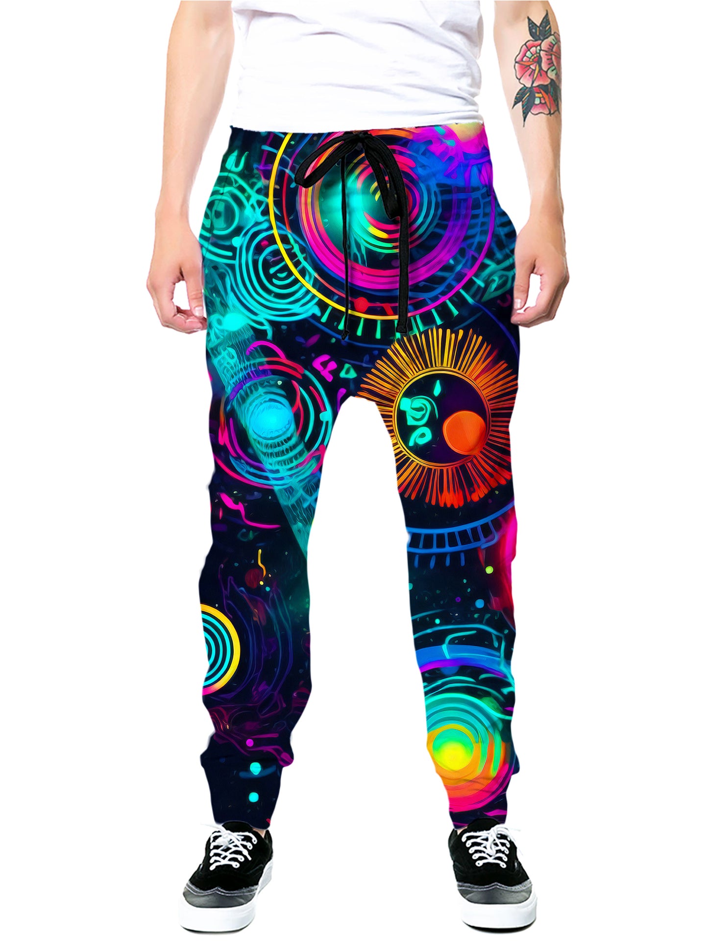 Retro Trip T-Shirt and Joggers Combo, Psychedelic Pourhouse, | iEDM