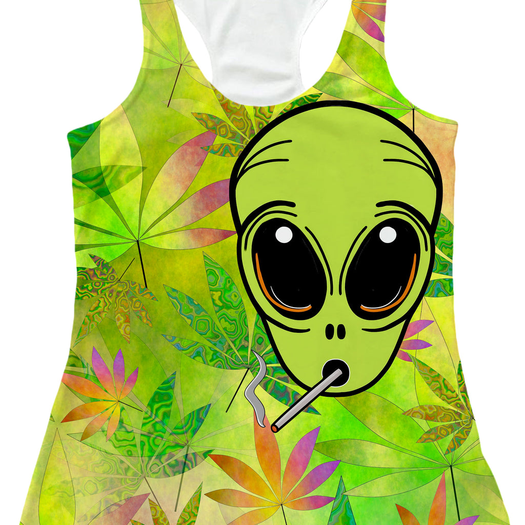 Alien Weed Women's Tank, Psychedelic Pourhouse, | iEDM