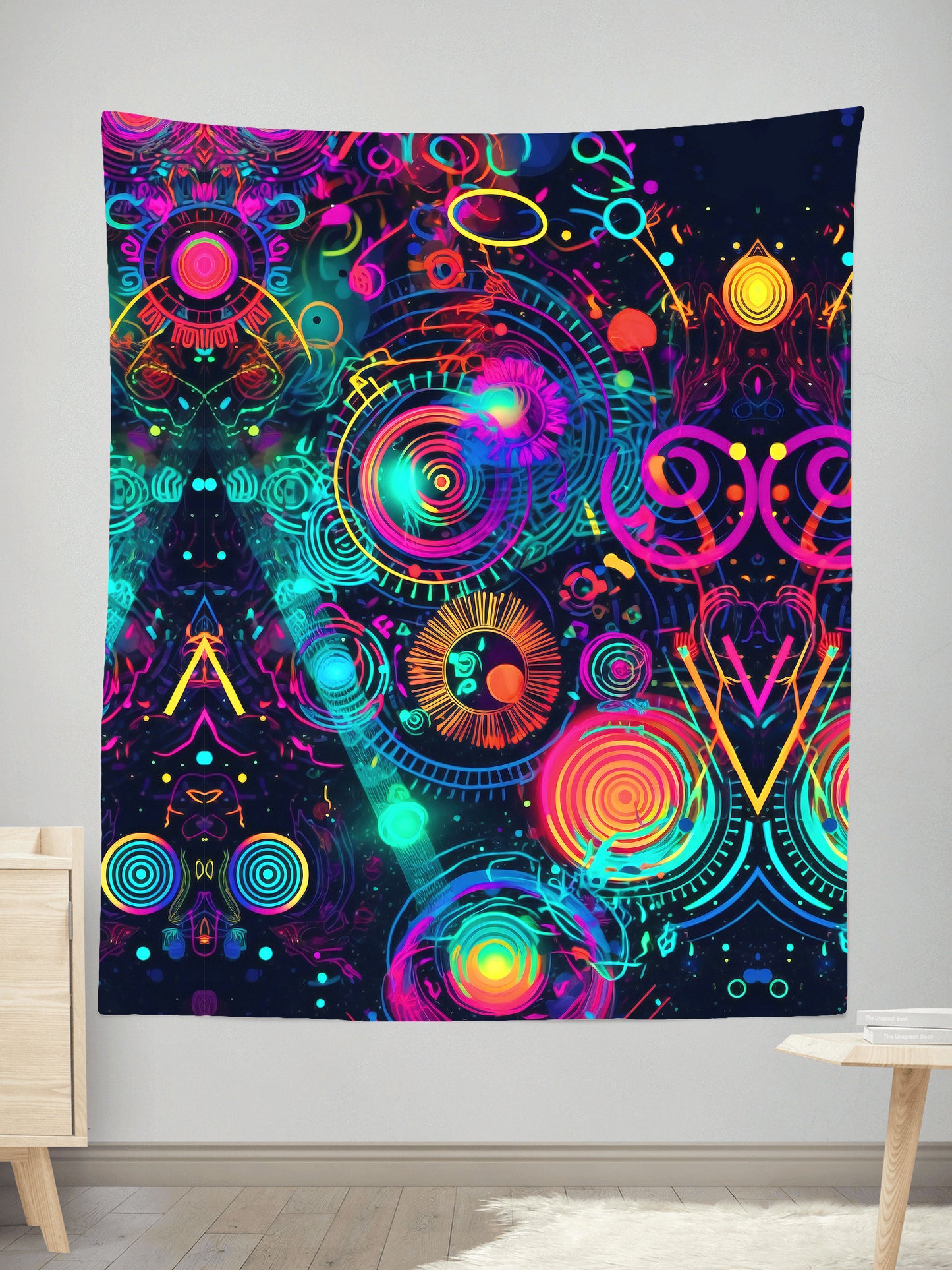 Retro Trip Tapestry, Psychedelic Pourhouse, | iEDM