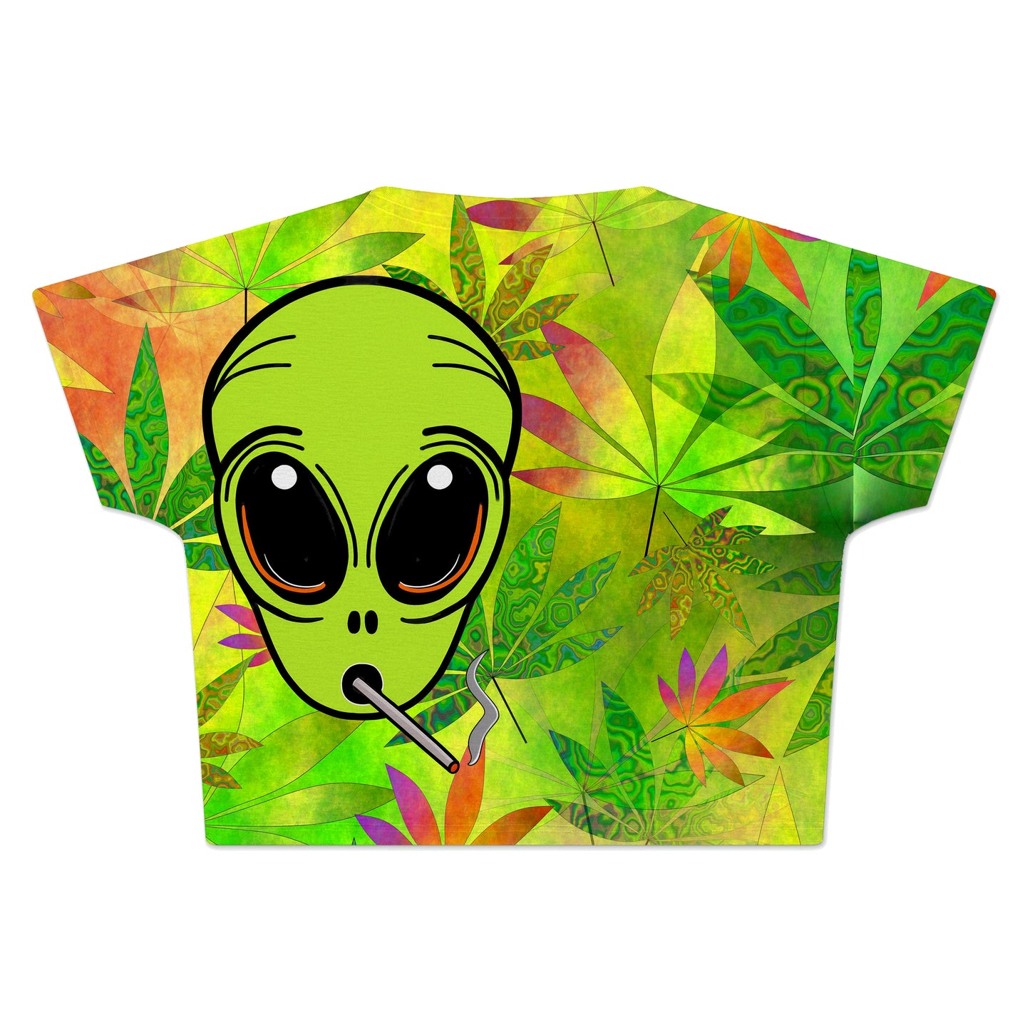 Alien Weed Crop Tee, Psychedelic Pourhouse, | iEDM