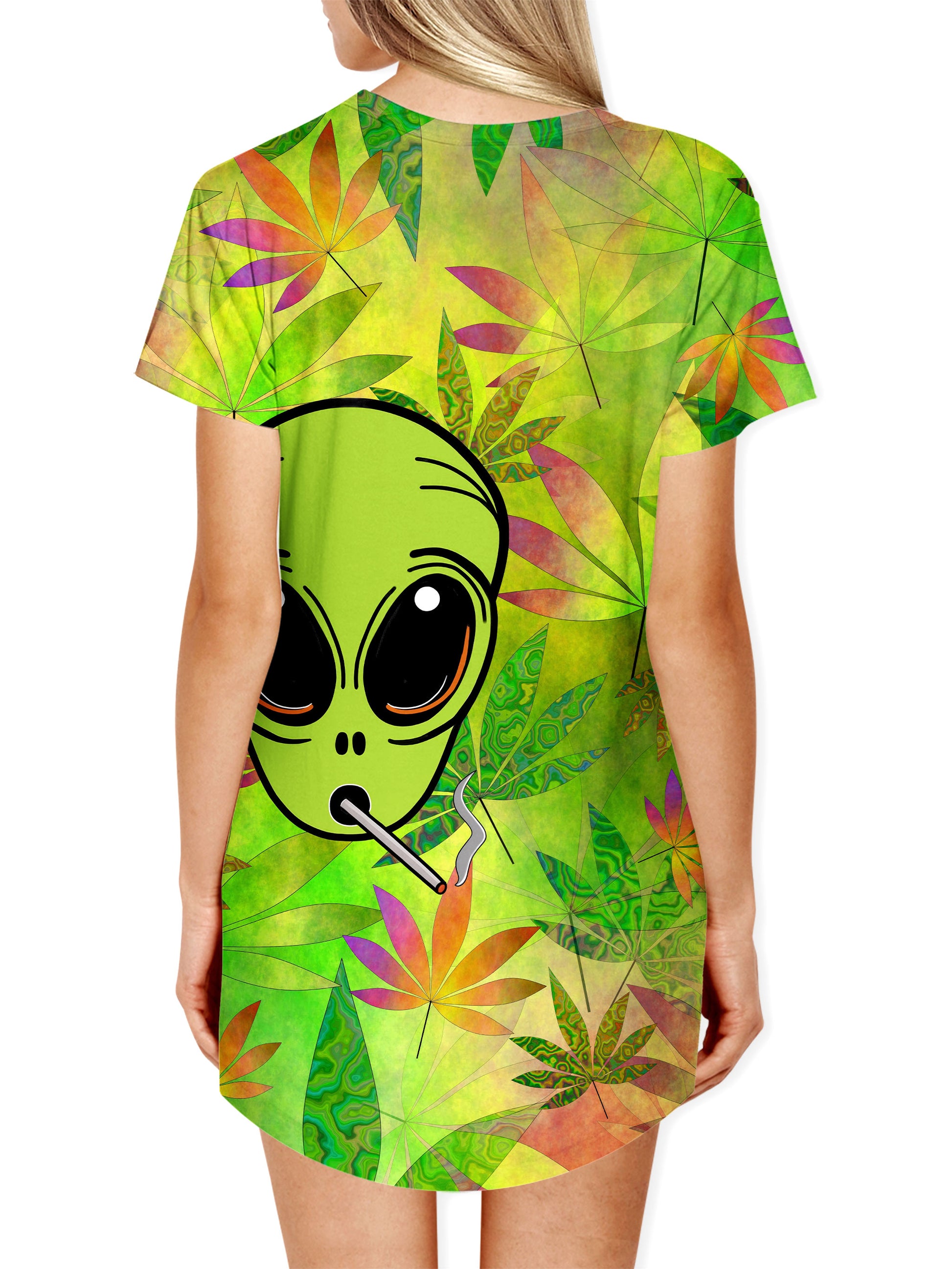 Alien Weed Drop Cut Unisex T-Shirt, Psychedelic Pourhouse, | iEDM