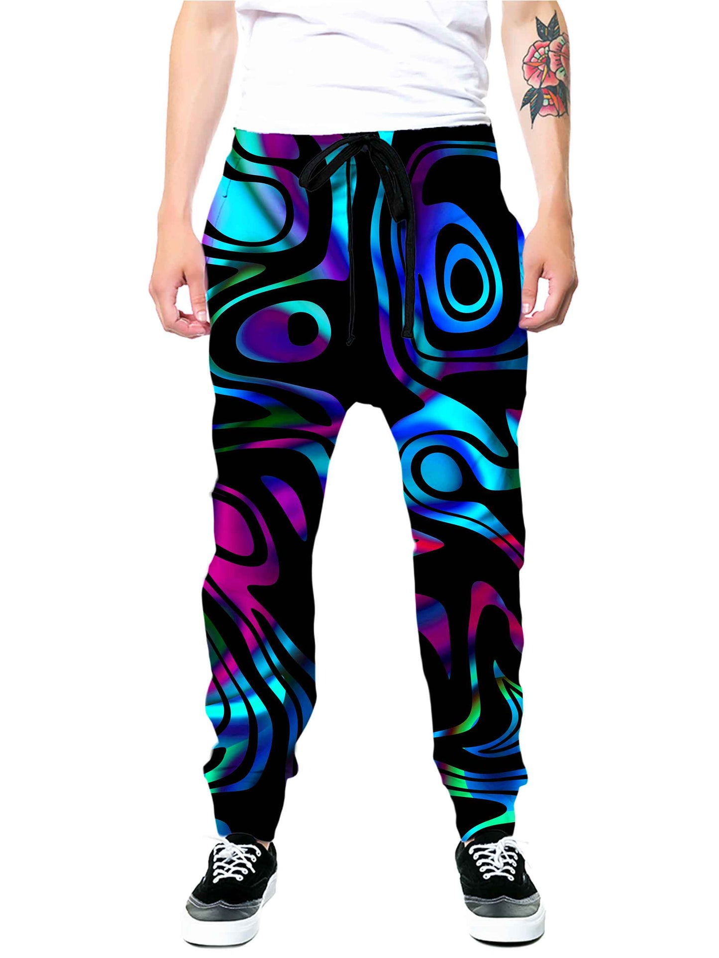 Dynamic Blues Hoodie and Joggers Combo, Sartoris Art, | iEDM