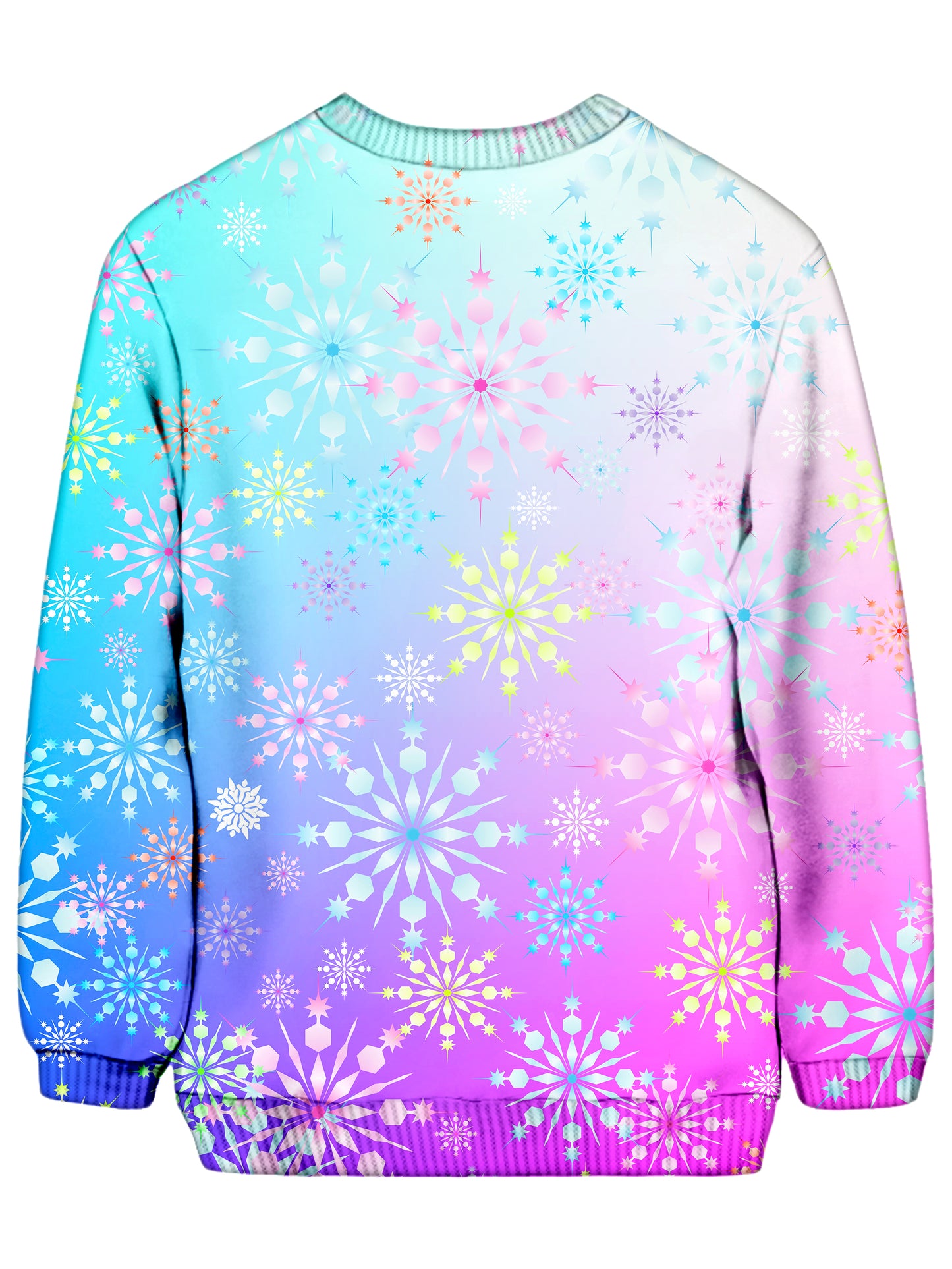 Frosty Snowflakes Ugly Sweatshirt, Sartoris Art, | iEDM