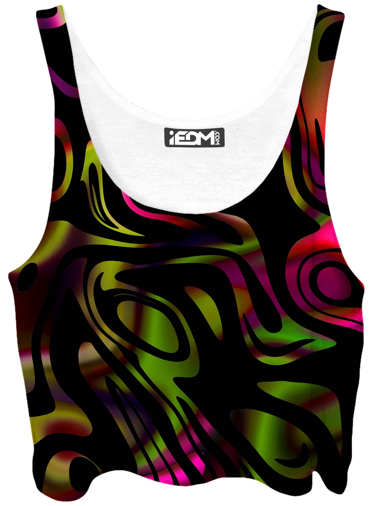 Loopy Abstract Crop Top, Sartoris Art, | iEDM