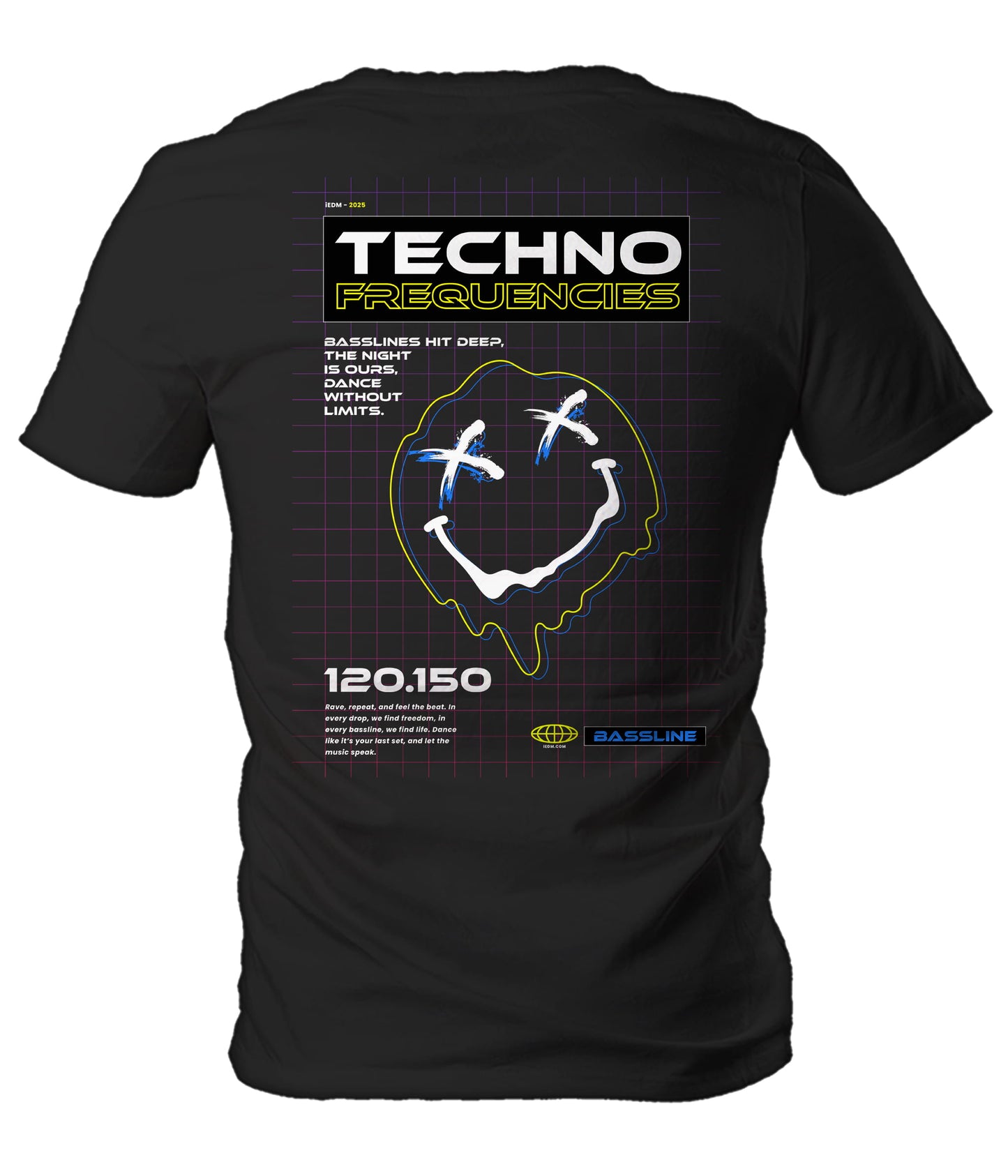 Techno Frequencies Men's T-Shirt - iEDM