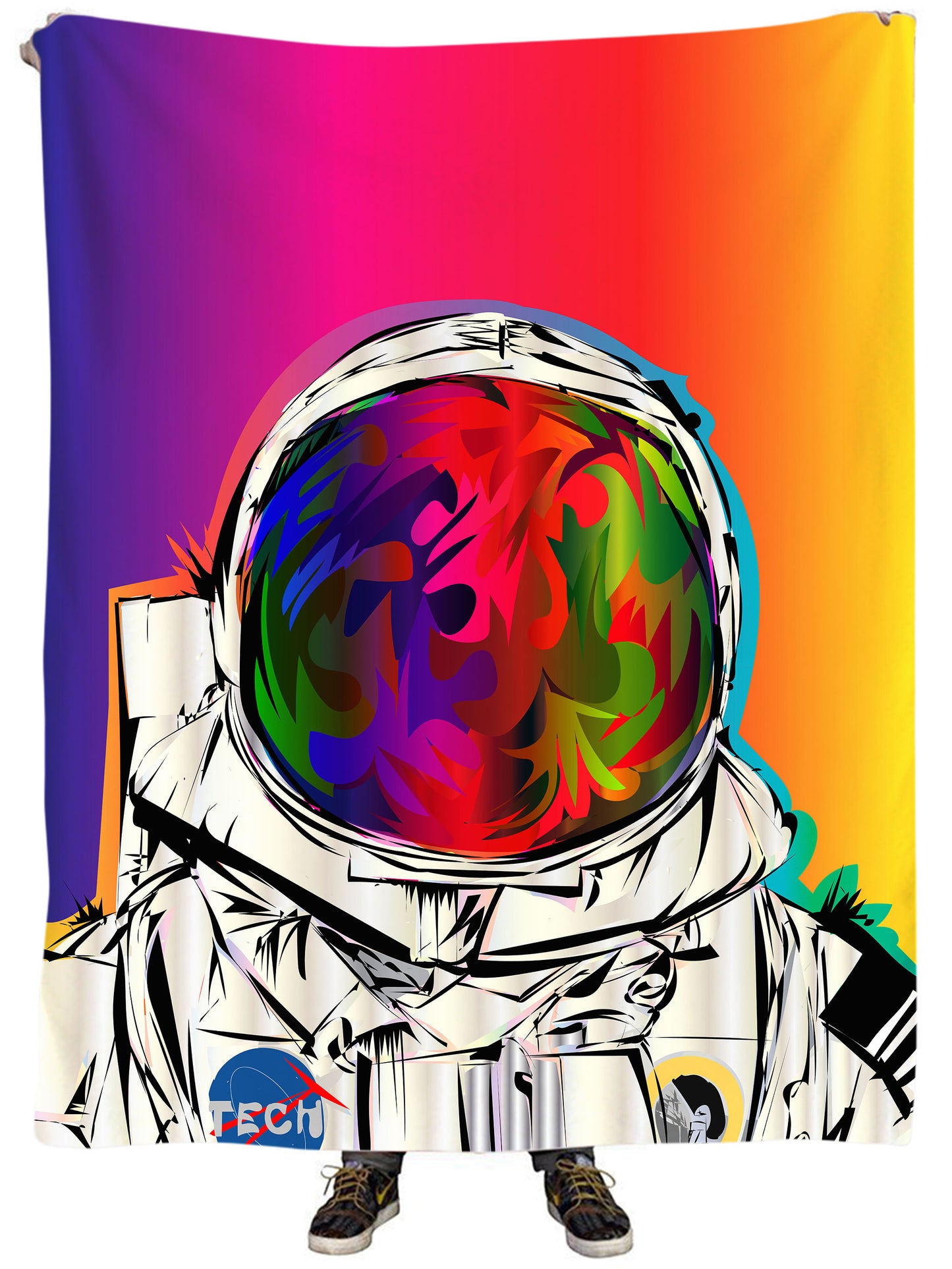 Nasa Drome Plush Blanket, Technodrome, | iEDM