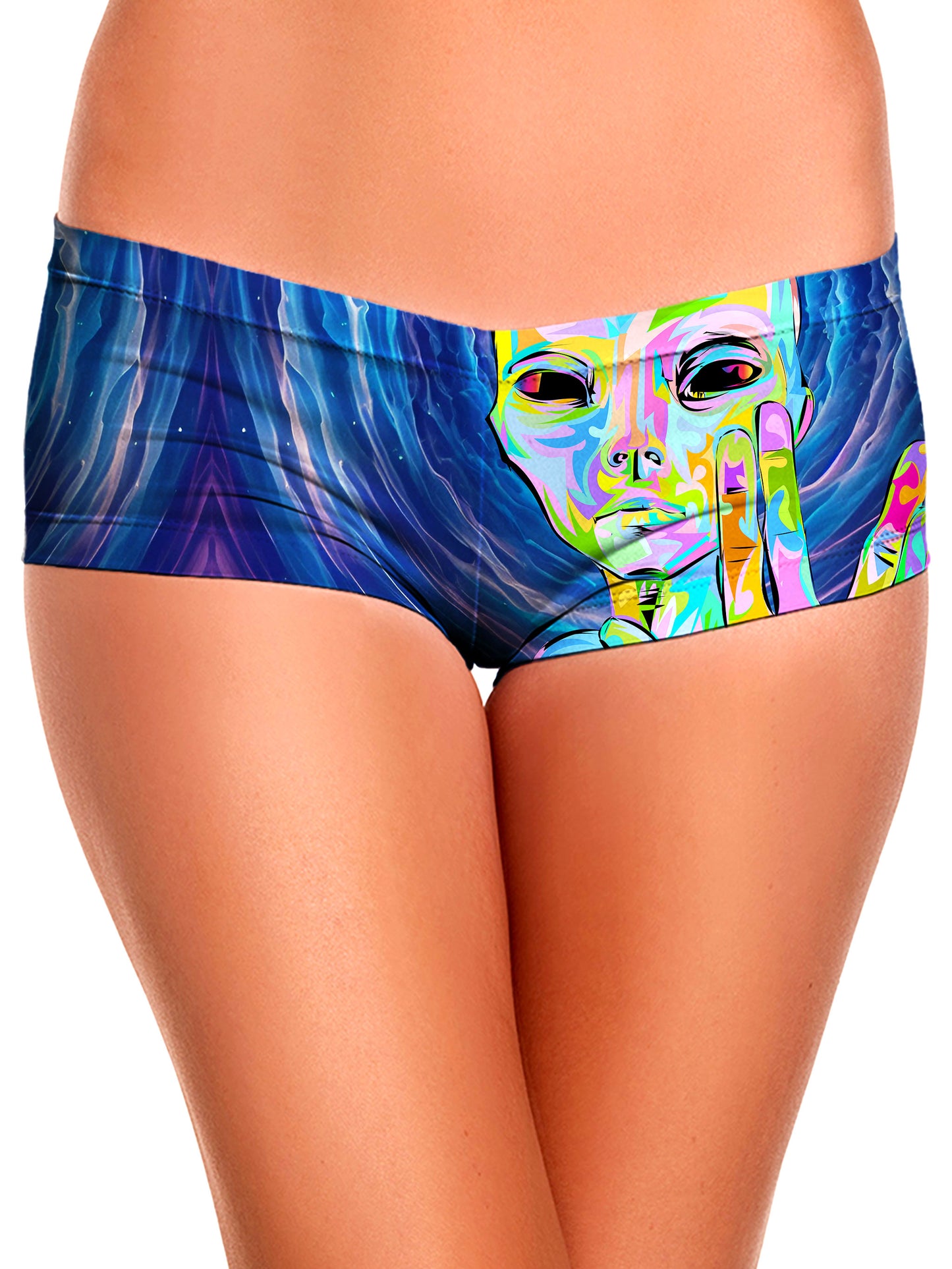 I Come in Peace Crop Top and Booty Shorts Combo, Technodrome, | iEDM