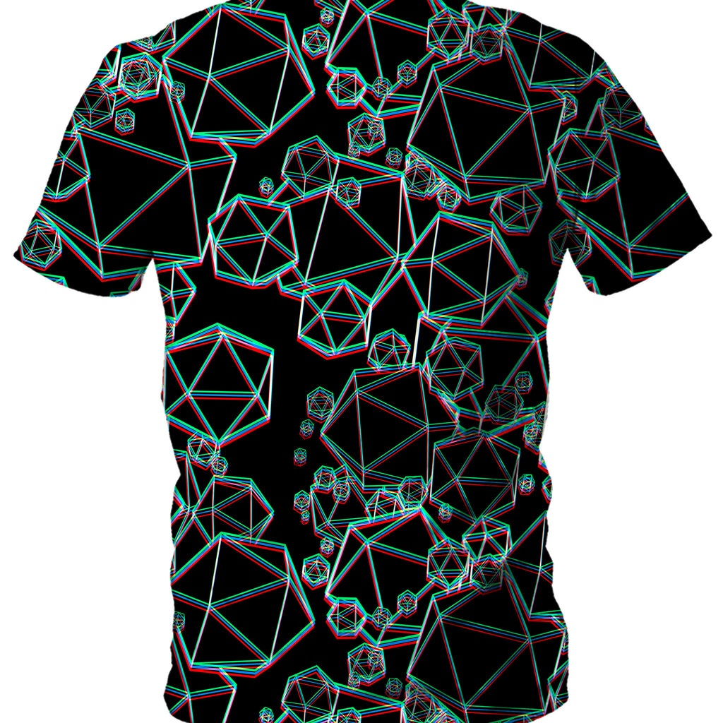 Icosahedron Madness Glitch Men's T-Shirt, Yantrart Design, | iEDM