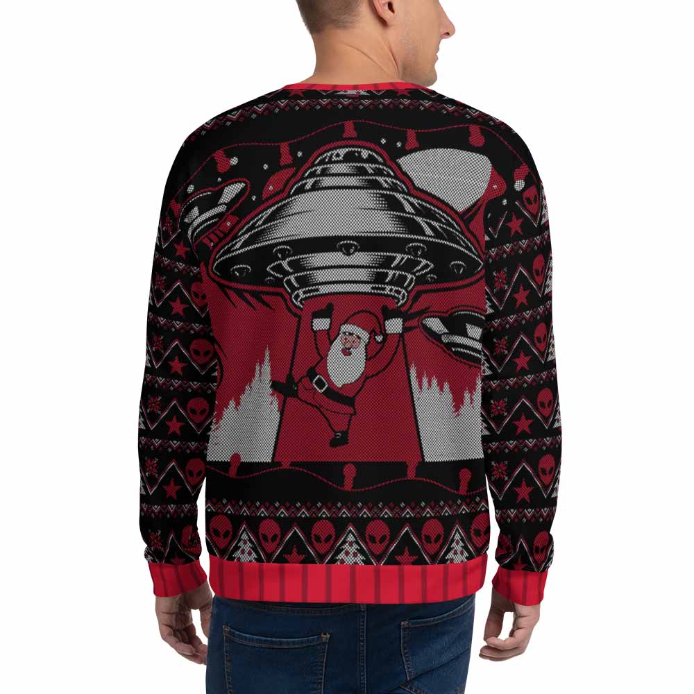 Santa Abduction Ugly Sweatshirt, iEDM, | iEDM