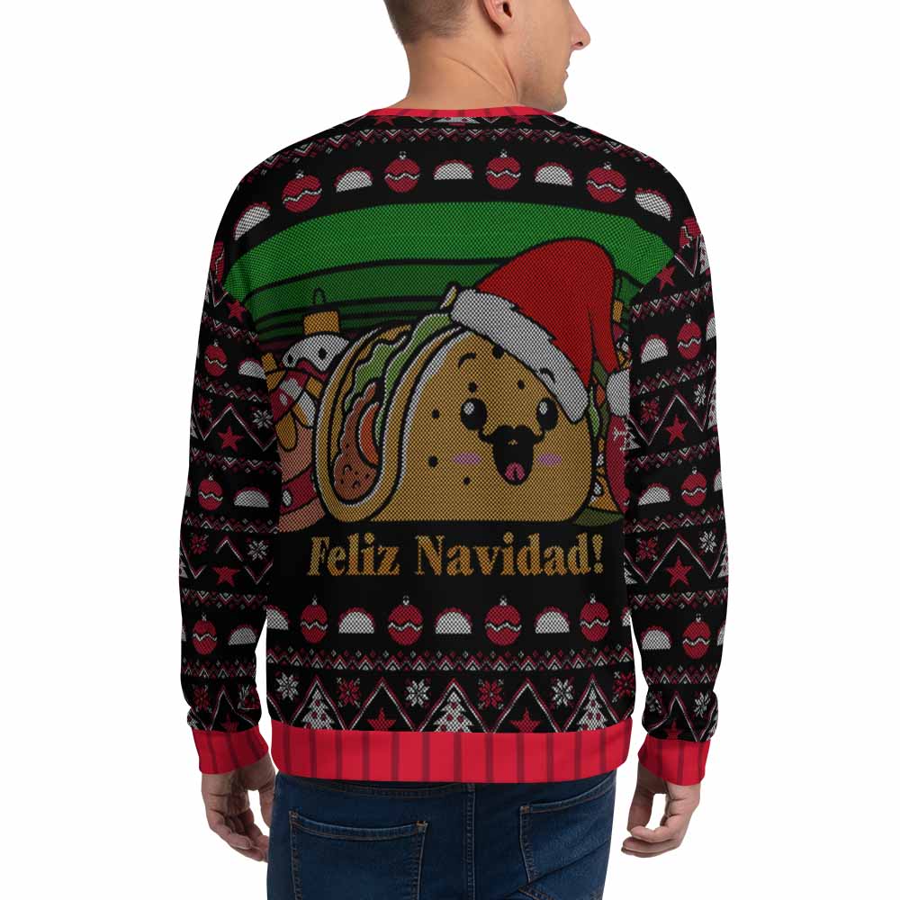 Taco Christmas Ugly Sweatshirt, iEDM, | iEDM
