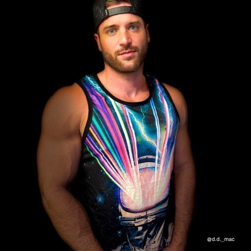 80's Astronaut Men's Tank, On Cue Apparel, | iEDM