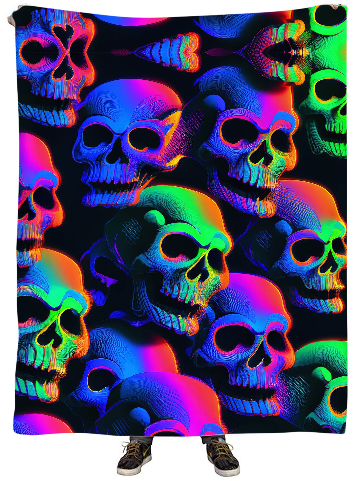 Psychedelic Nightmare Plush Blanket, iEDM, | iEDM