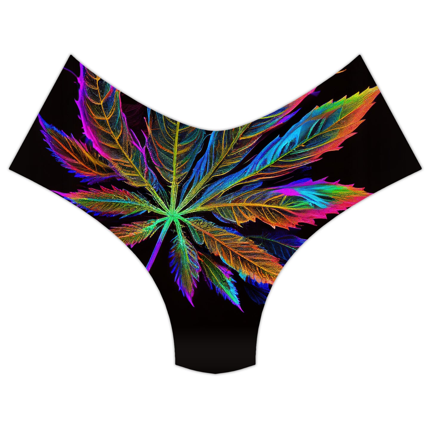Blacklight Weed Booty Shorts, iEDM, | iEDM