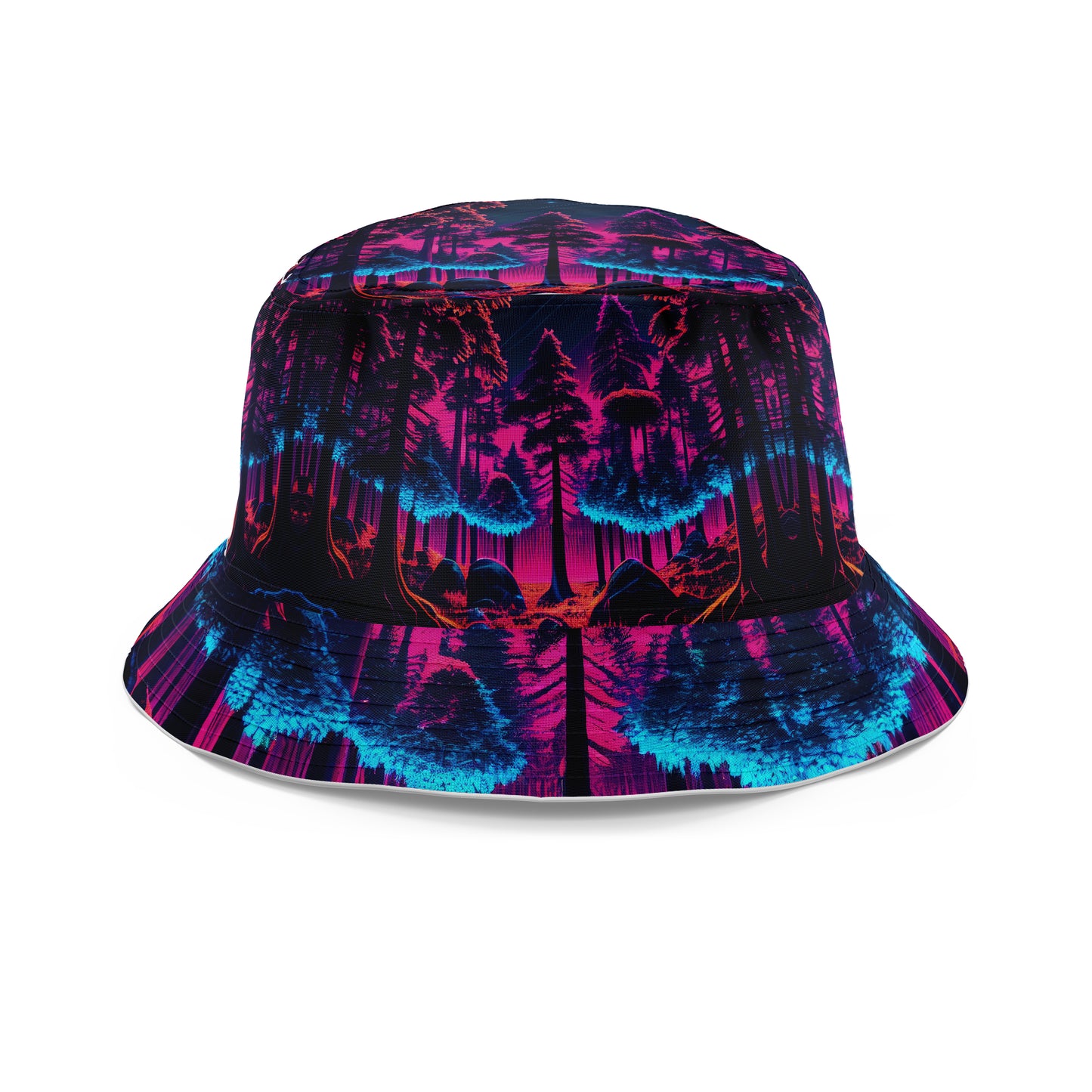 Neon Forest Men's Tank and Shorts with Bucket Hat Combo, iEDM, | iEDM