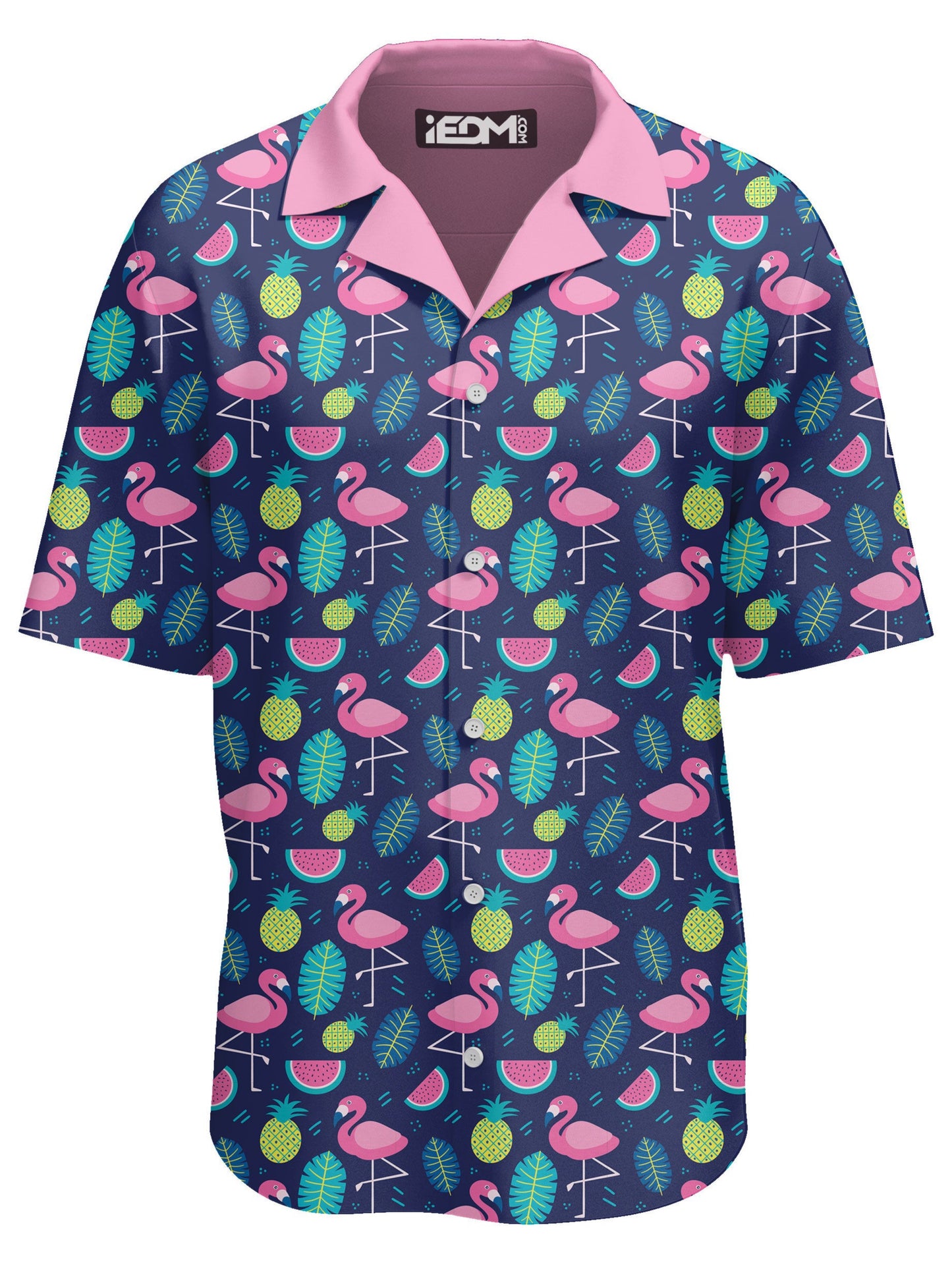Neon Flamingos Hawaiian Shirt, iEDM, | iEDM